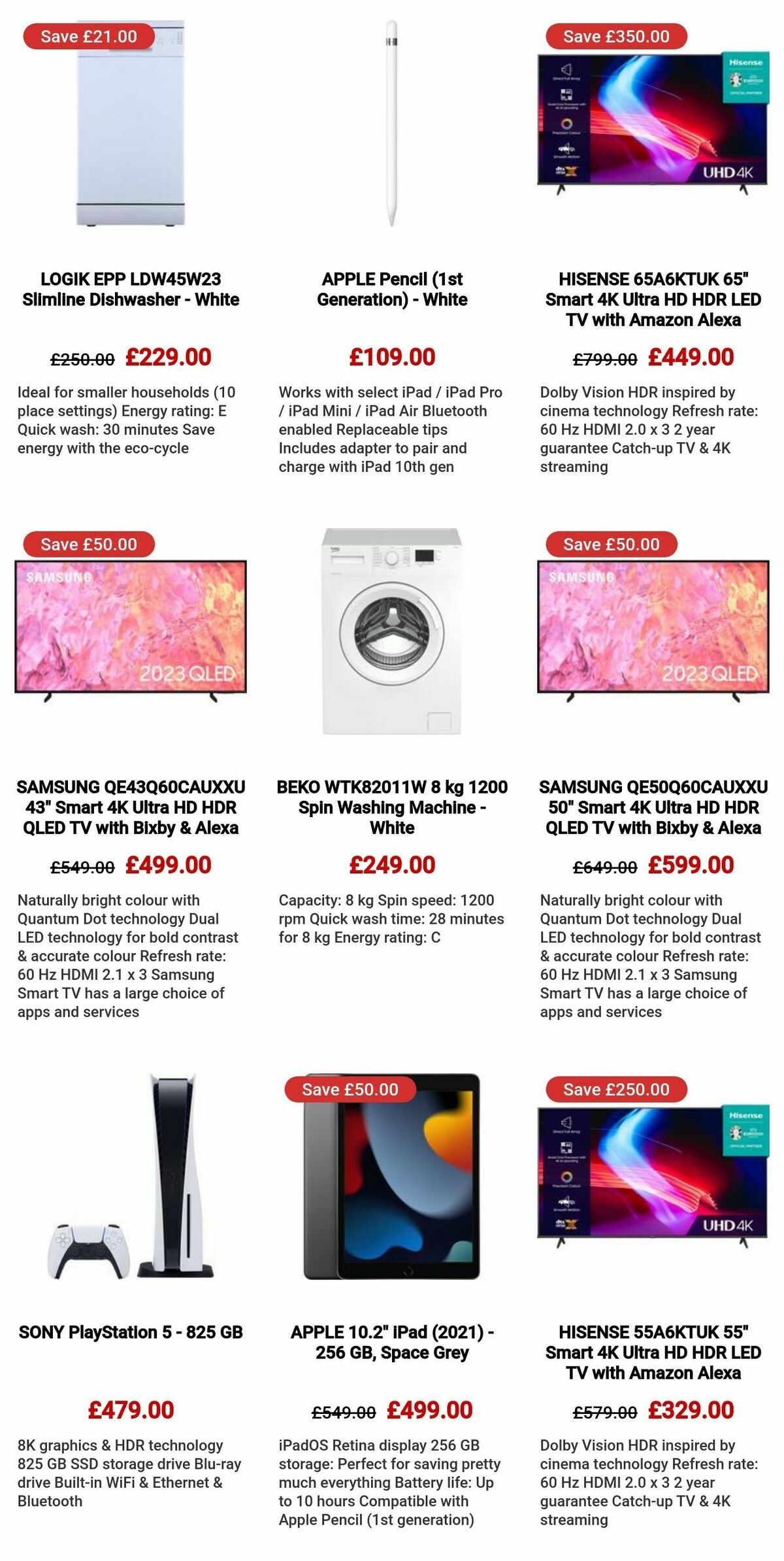 Currys Offers from 27 October