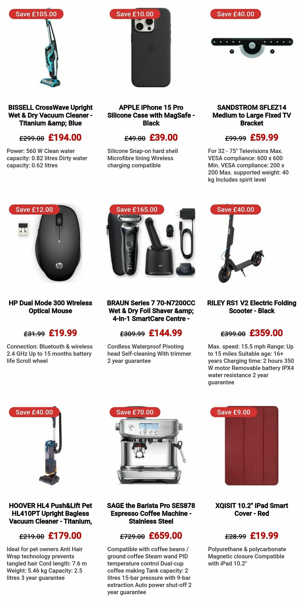 Currys Offers from 3 November