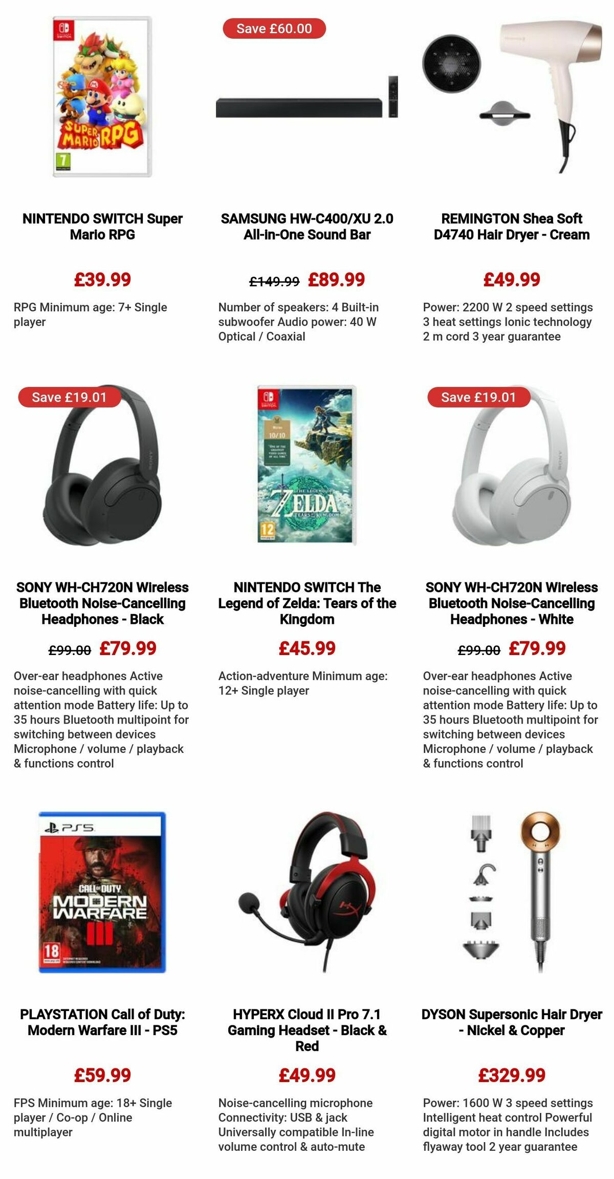 Currys Offers from 7 December