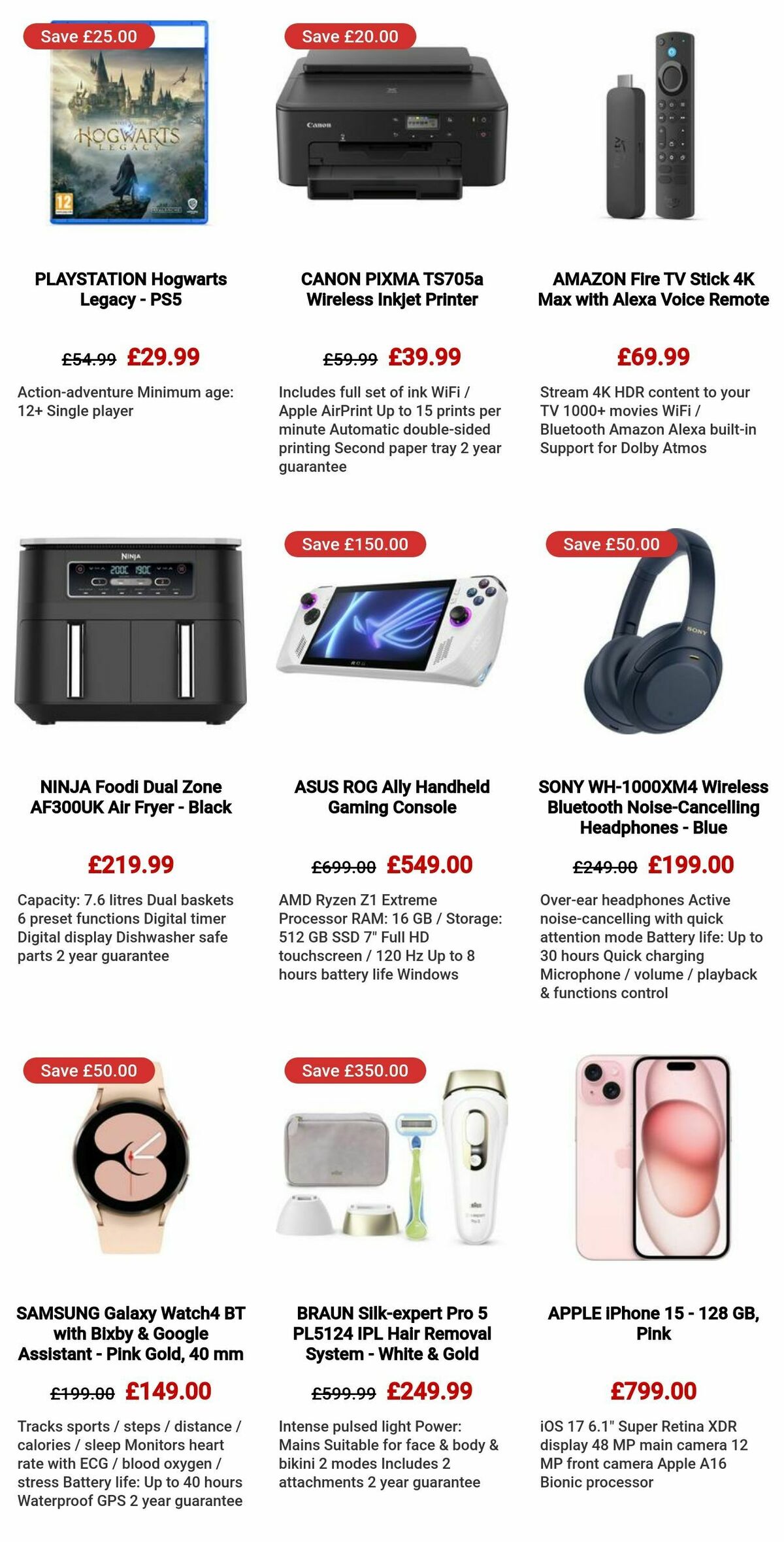 Currys Offers from 7 December