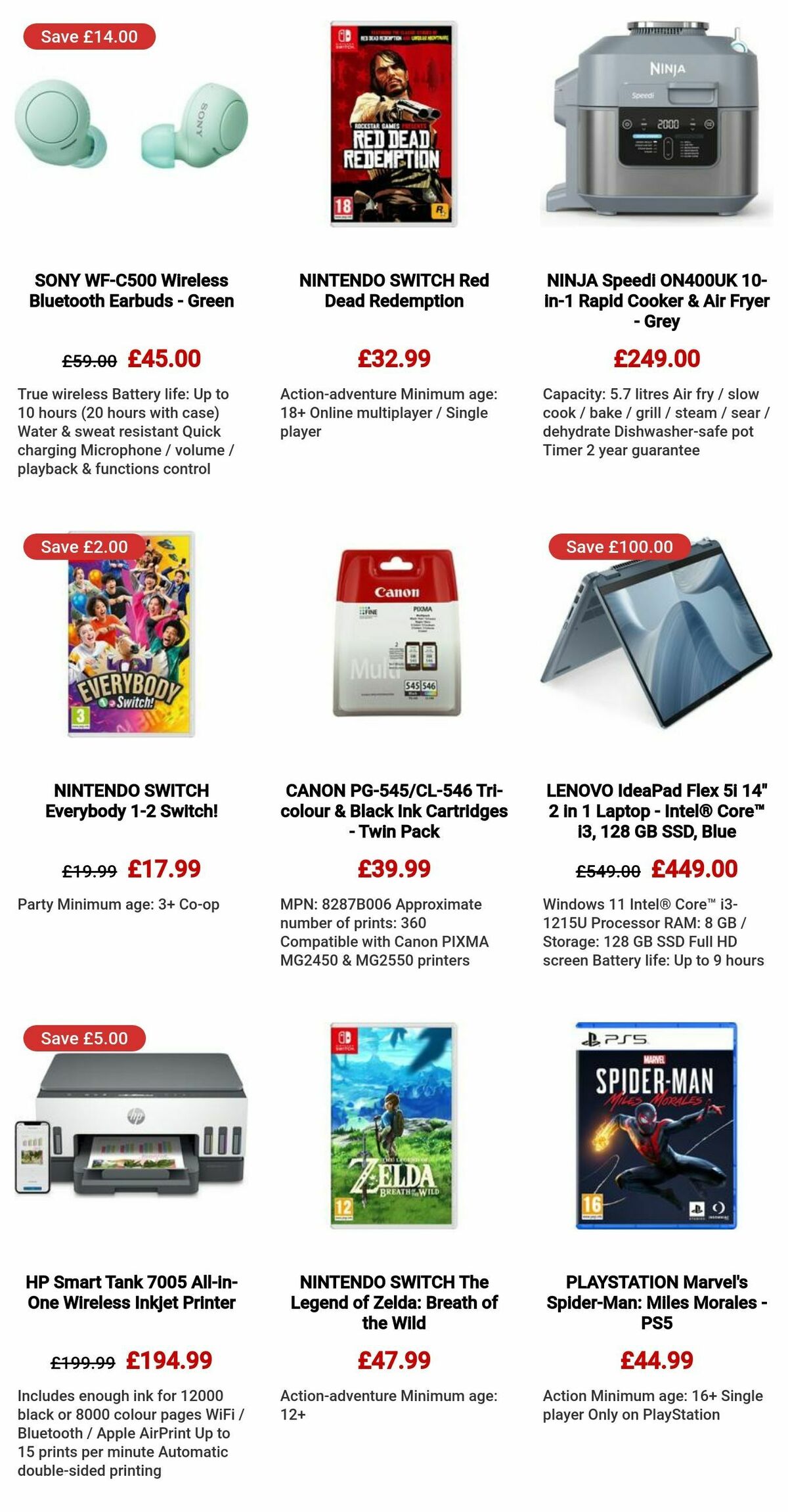 Currys Offers from 7 December