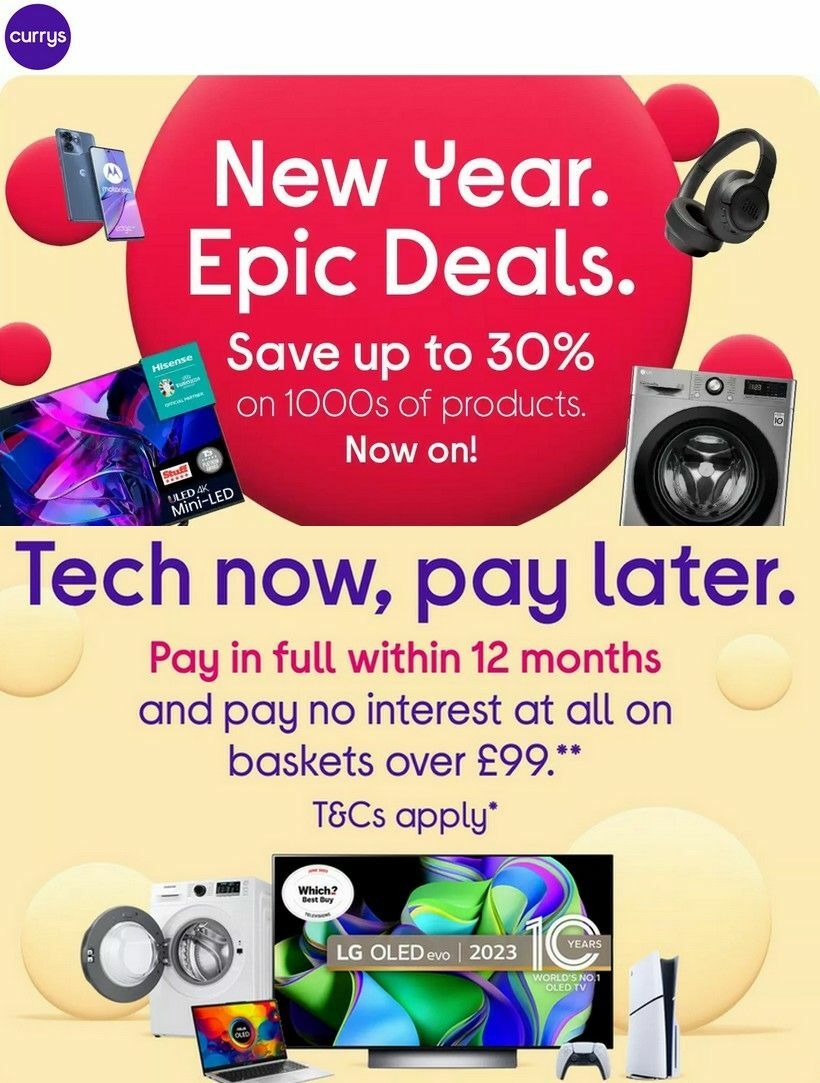 Currys Offers from 25 December