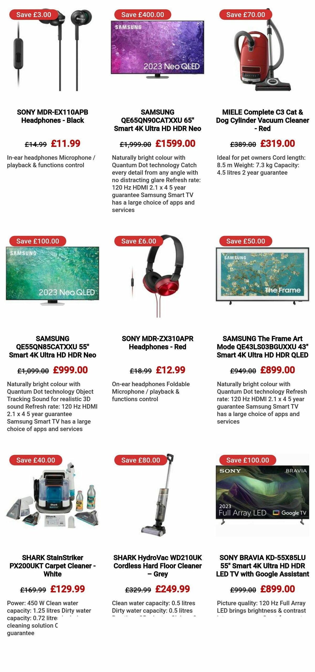 Currys Offers from 25 December