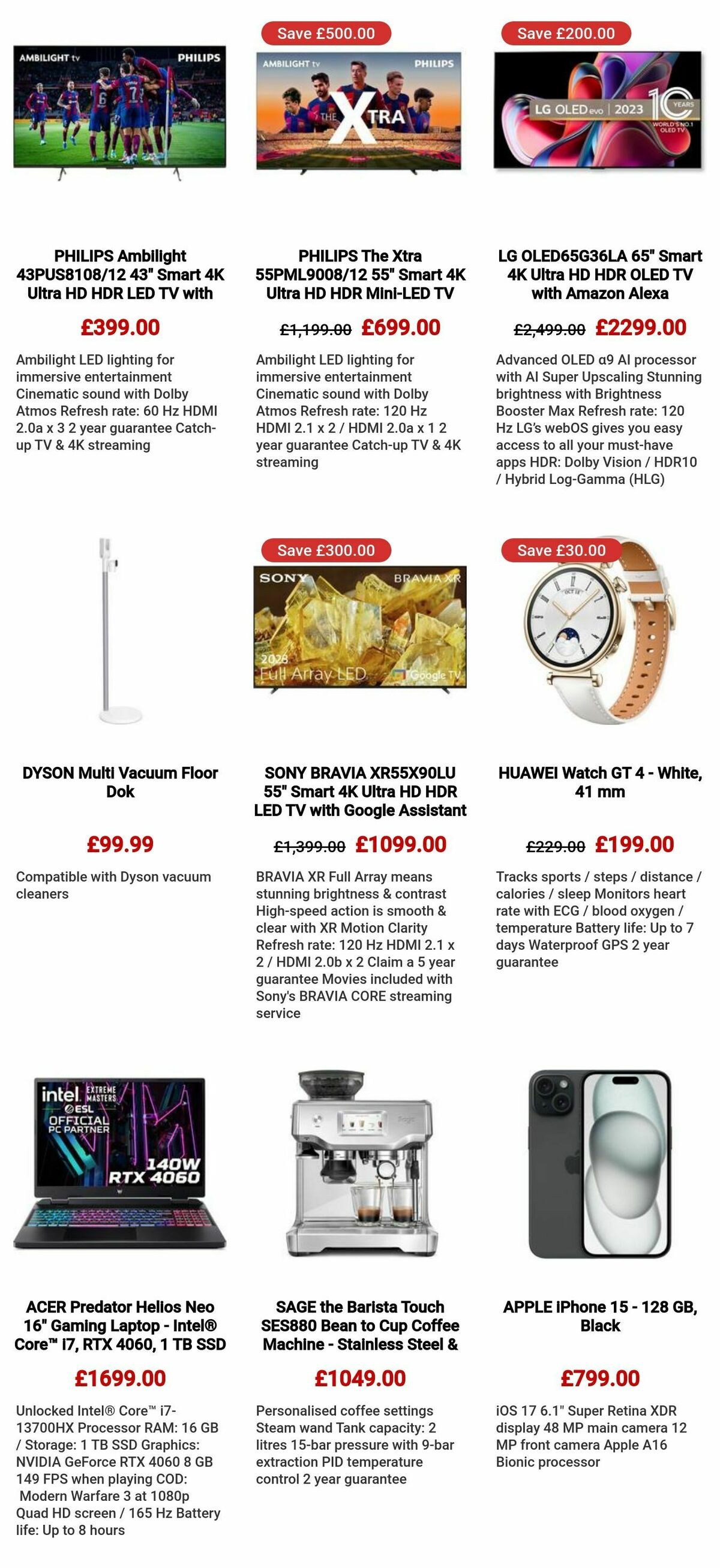 Currys Offers from 3 January