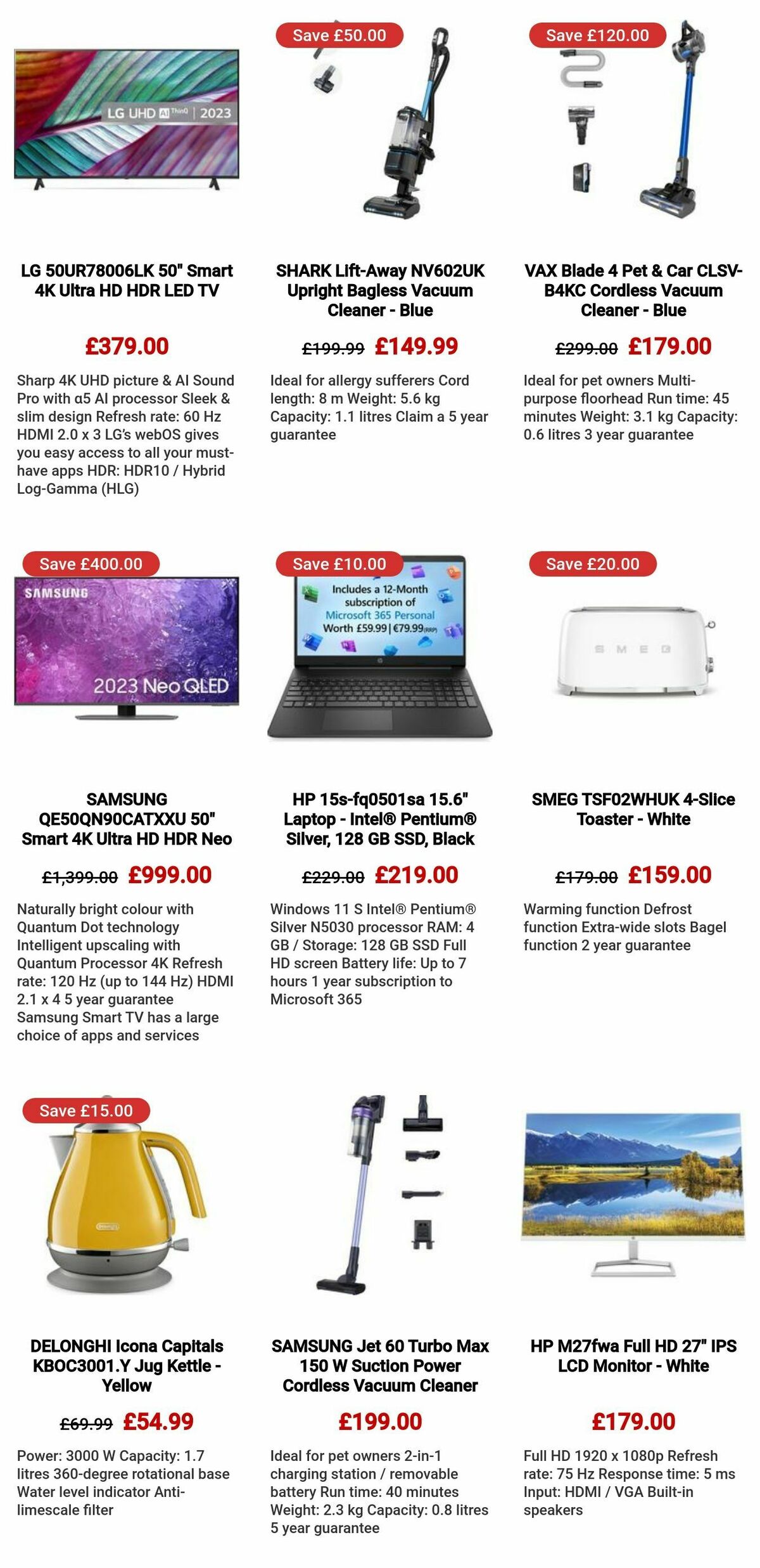 Currys Offers from 1 February