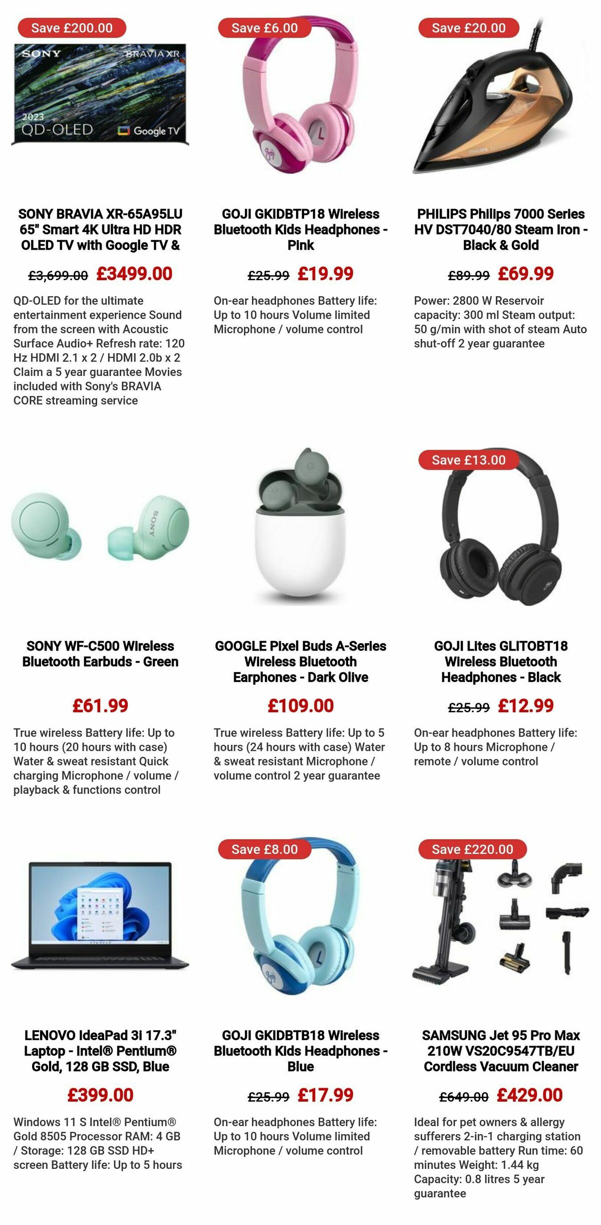 Currys Offers from 1 February