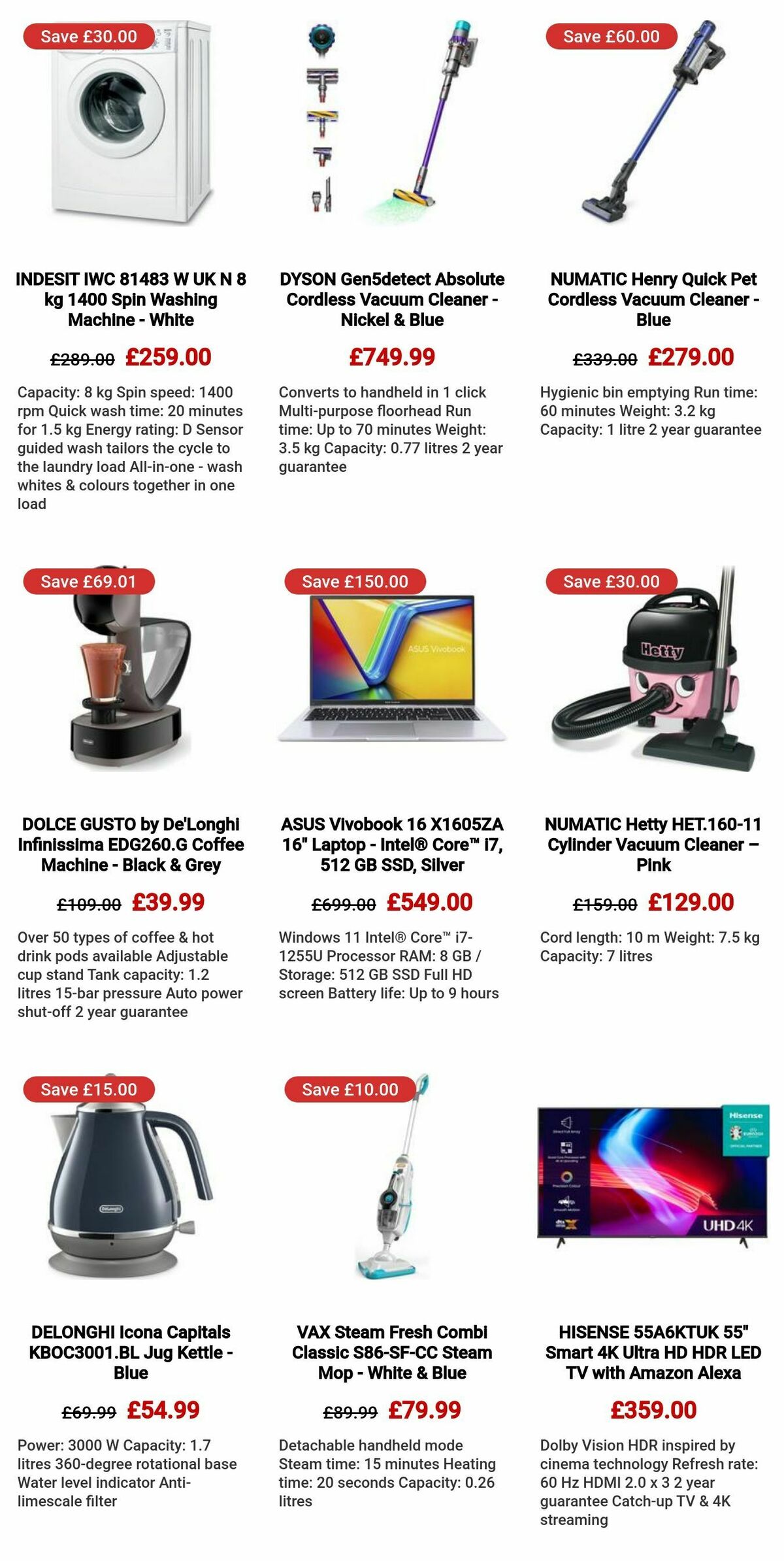 Currys Offers from 1 February