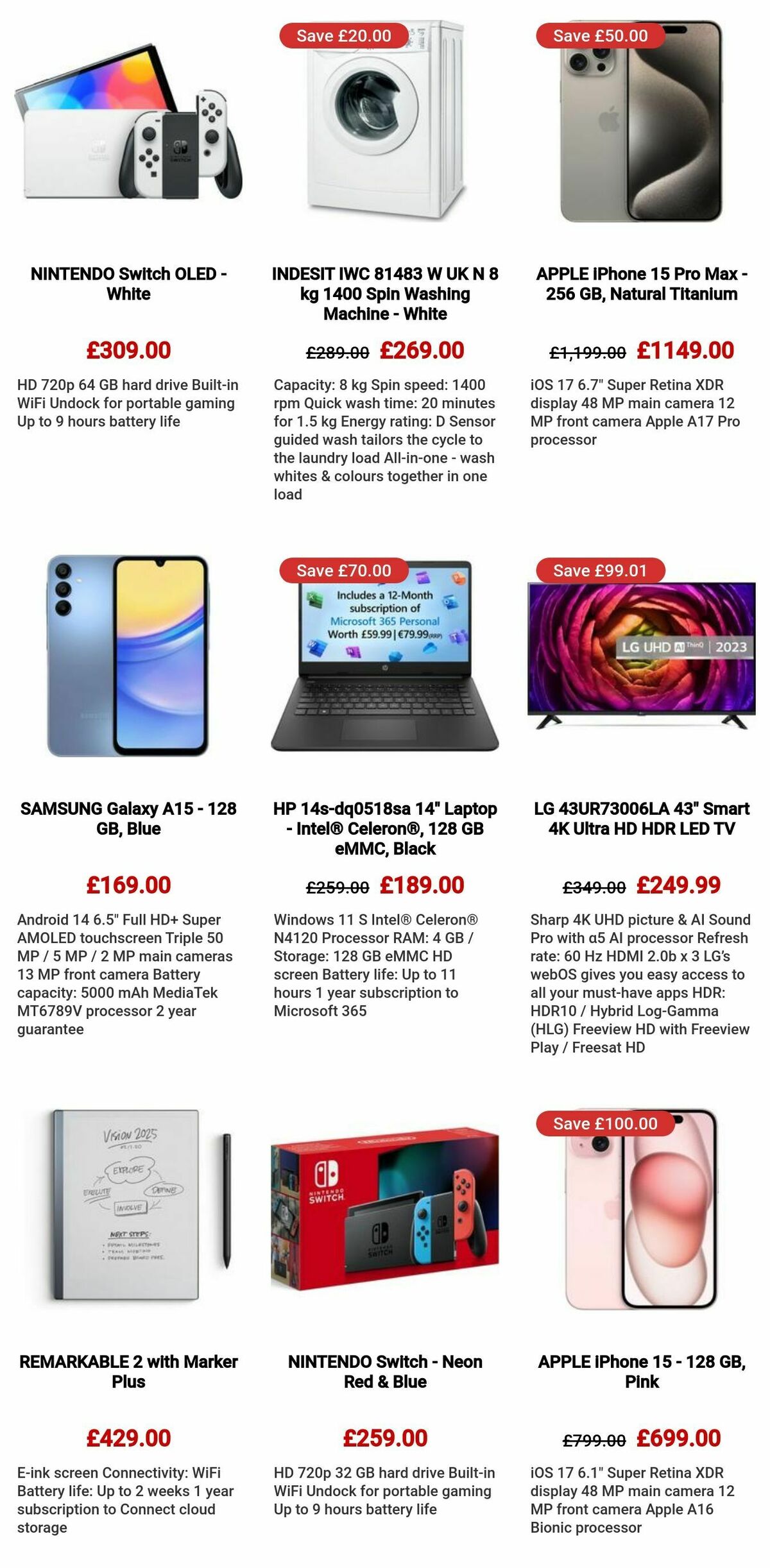 Currys Offers from 7 March