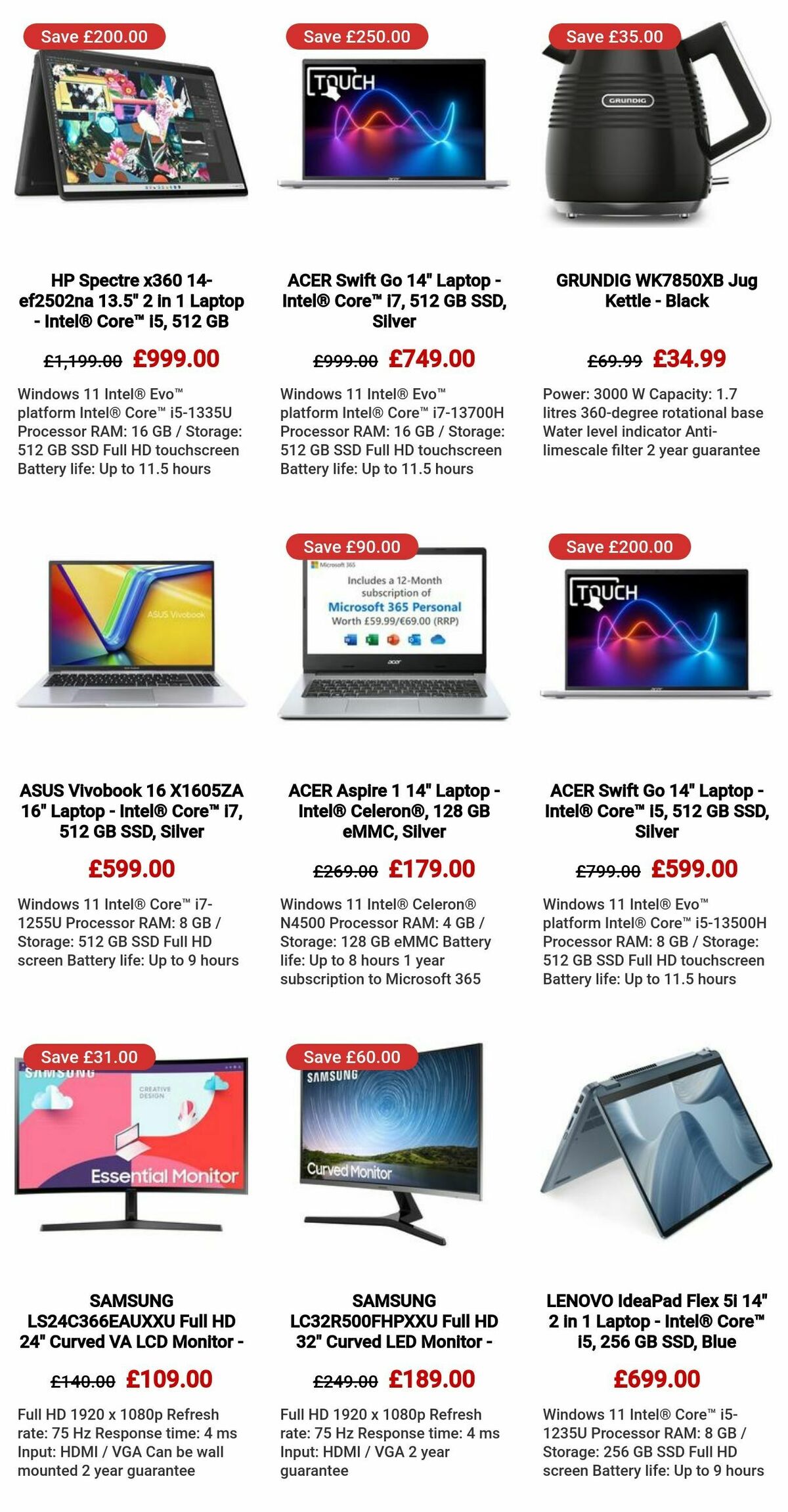 Currys Offers from 28 March
