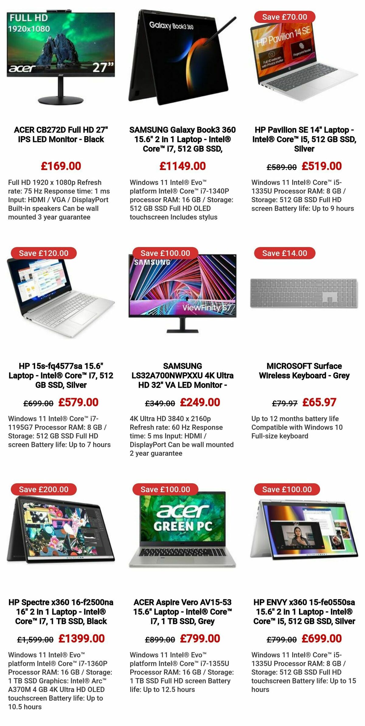Currys Offers from 28 March