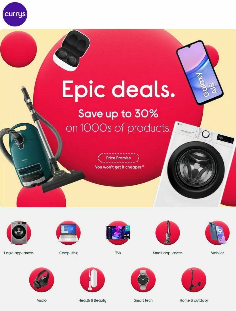 Currys Offers from 25 April