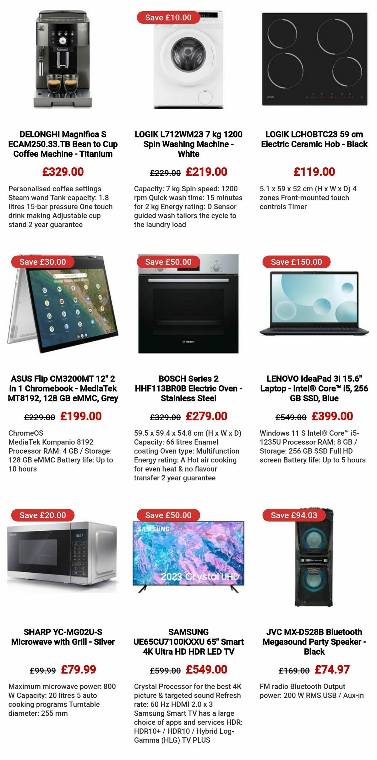 Currys Offers from 25 April