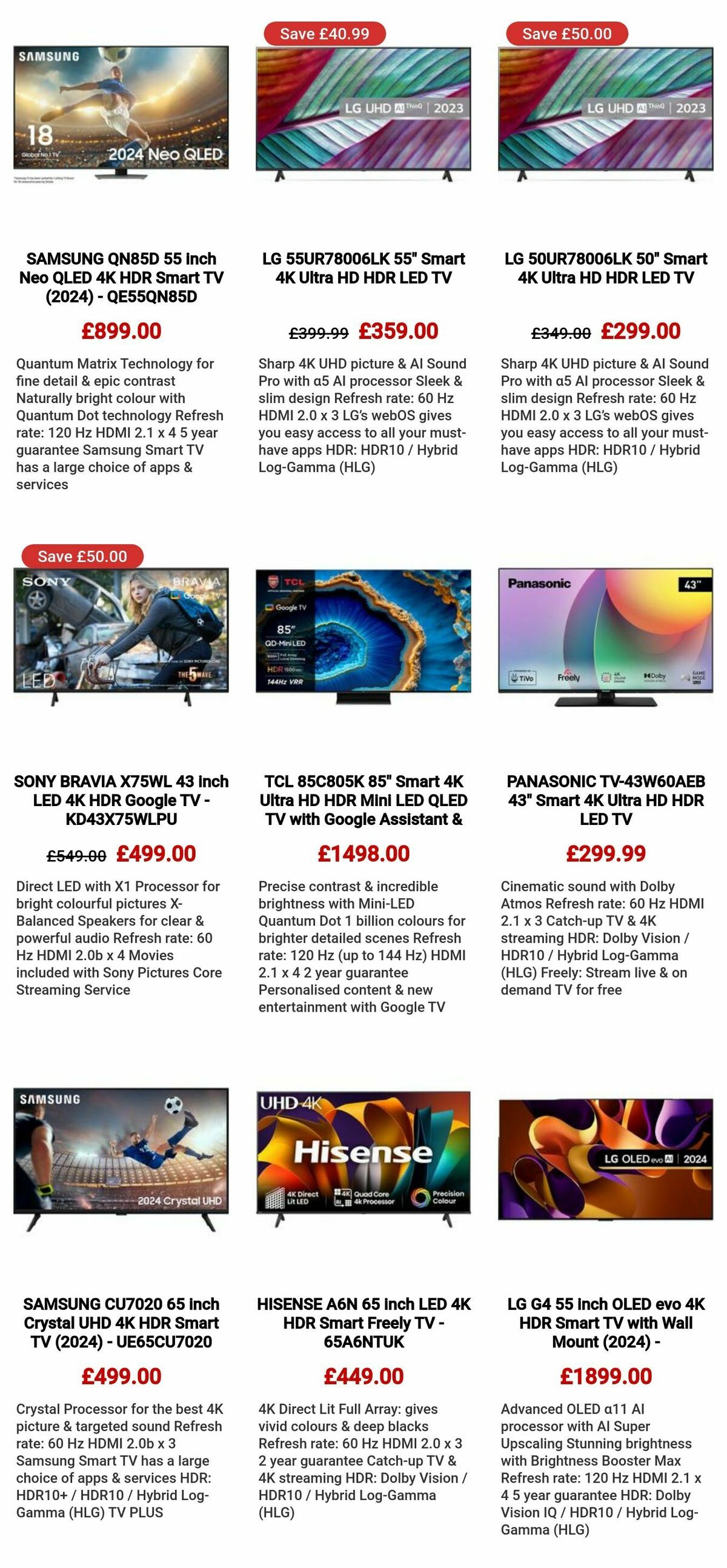 Currys Offers from 5 December