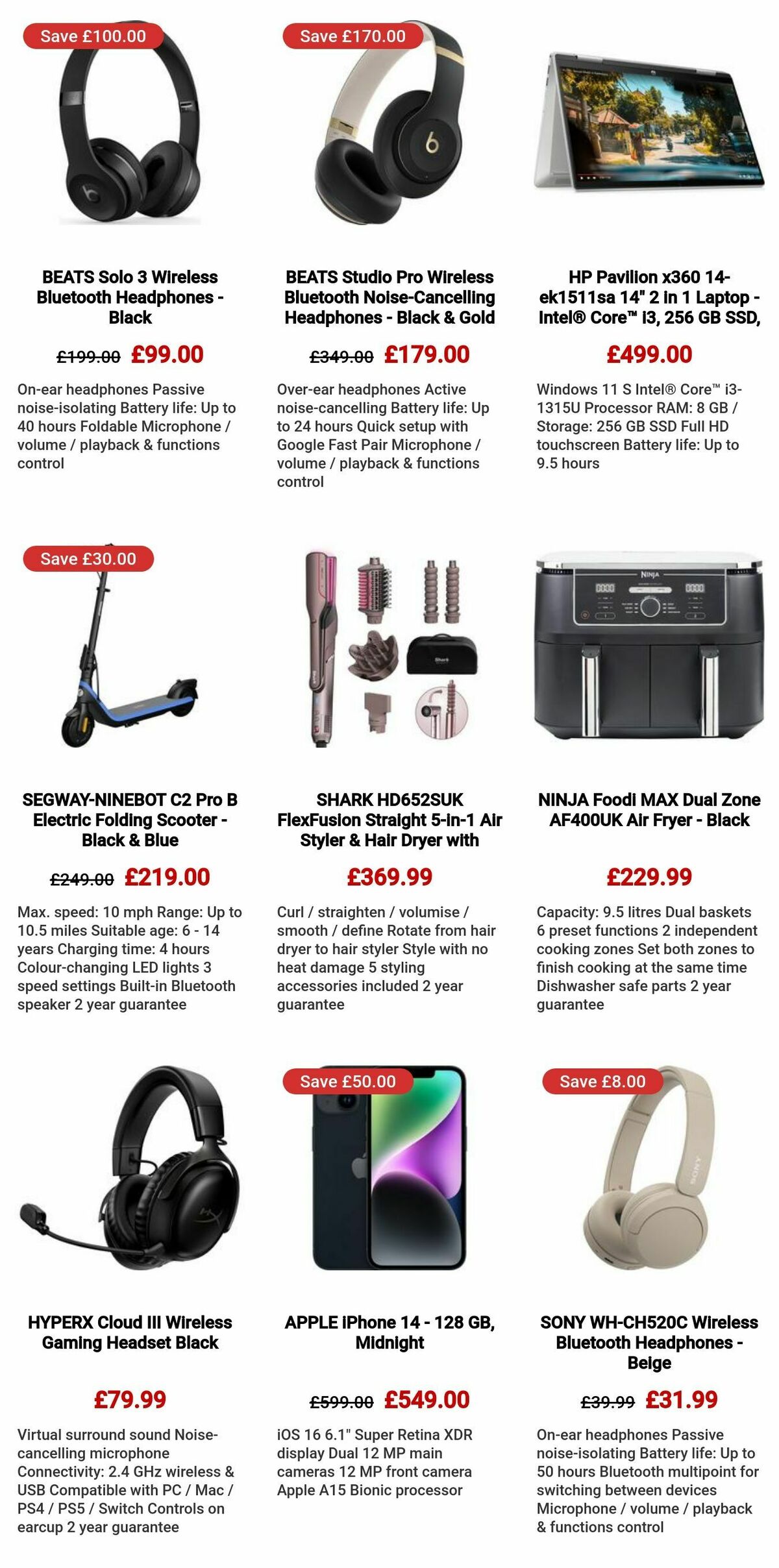 Currys Offers from 5 December