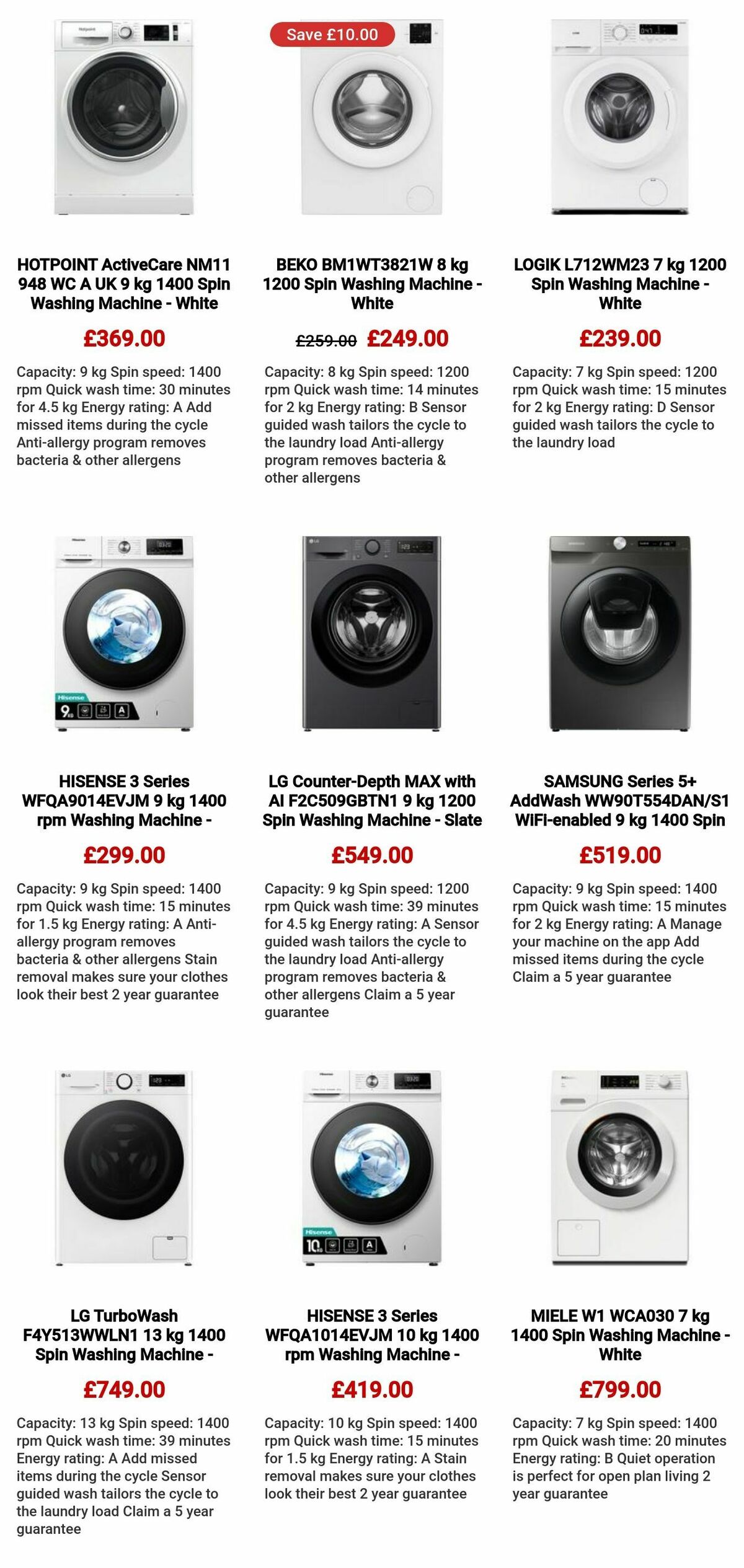 Currys Offers from 5 December