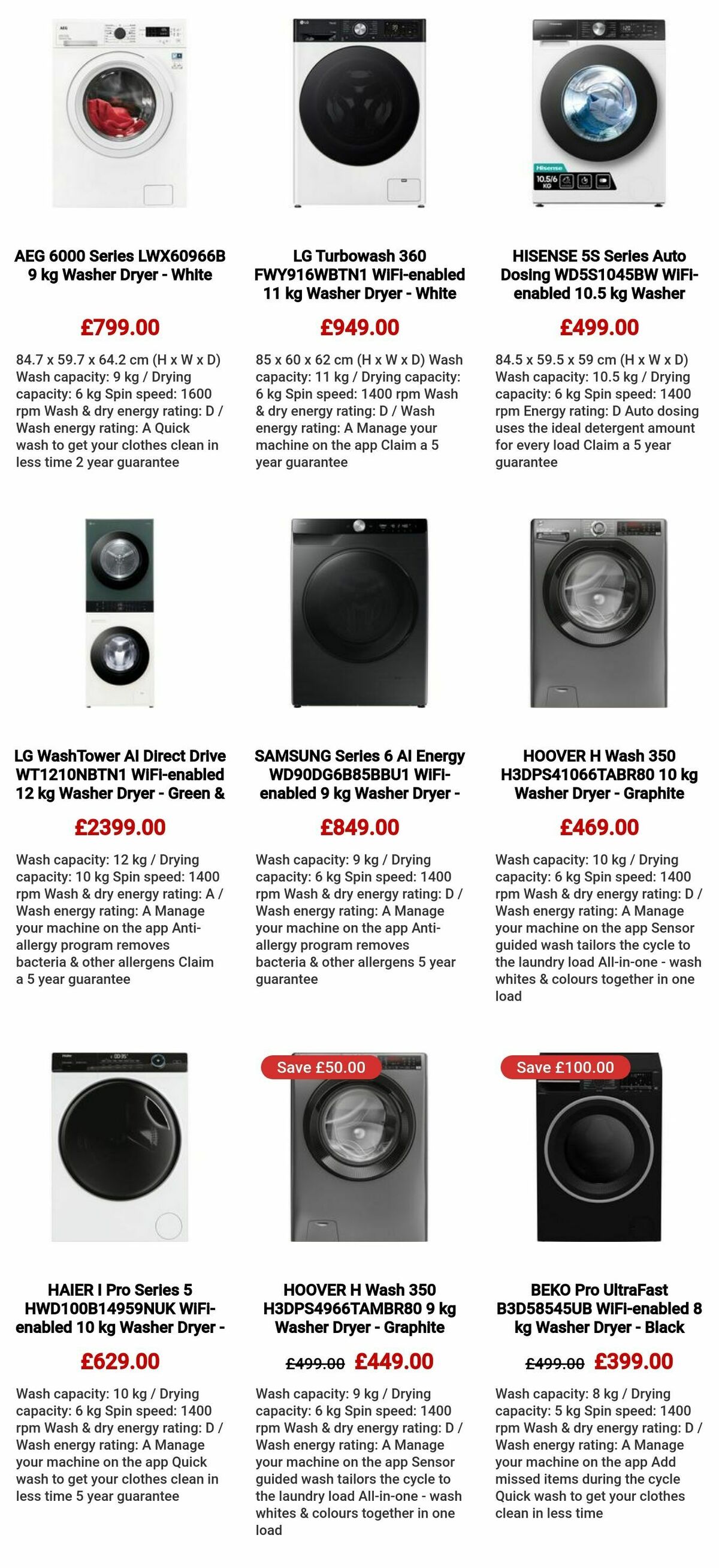 Currys Offers from 5 December