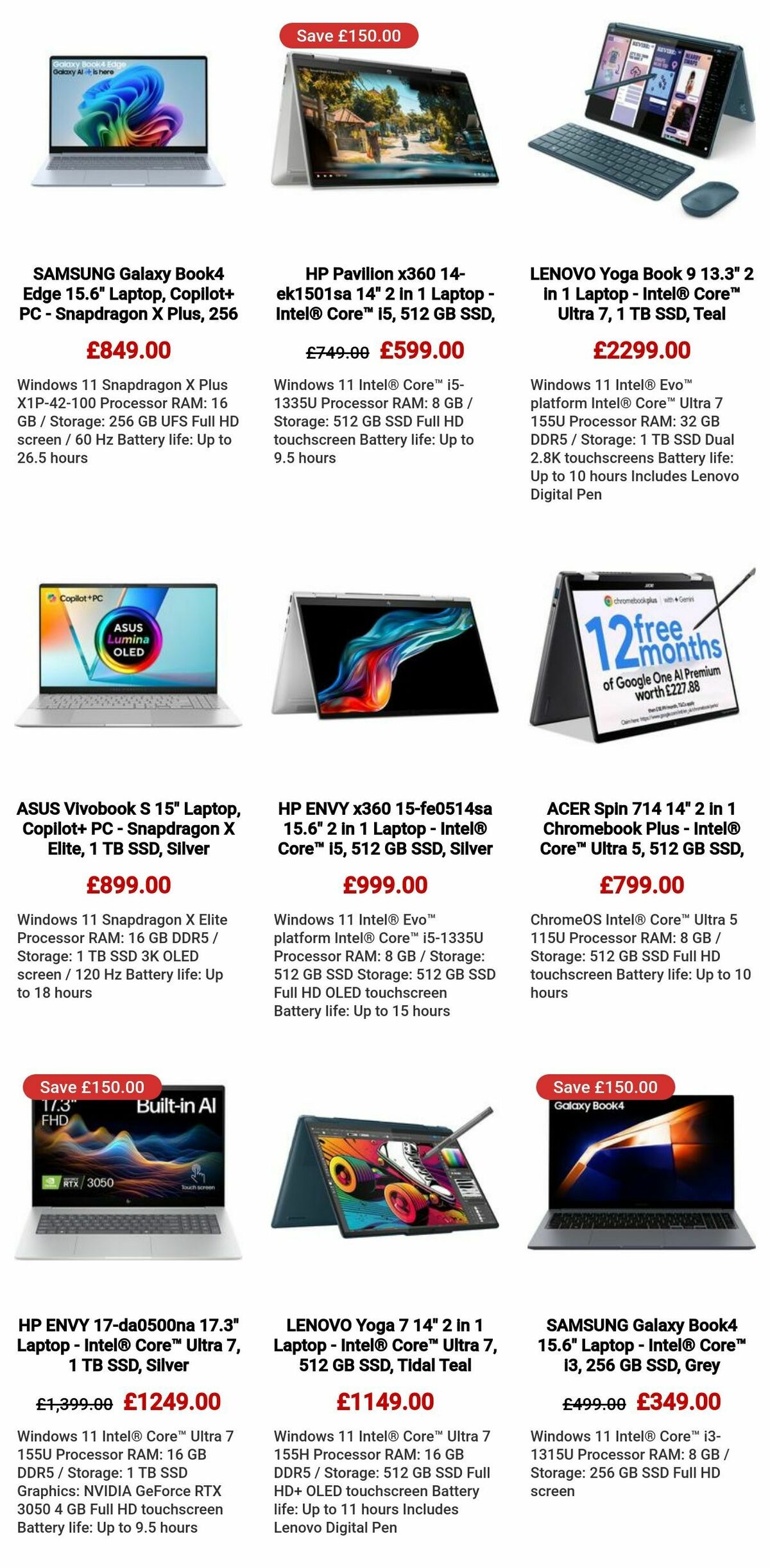 Currys Offers from 5 December