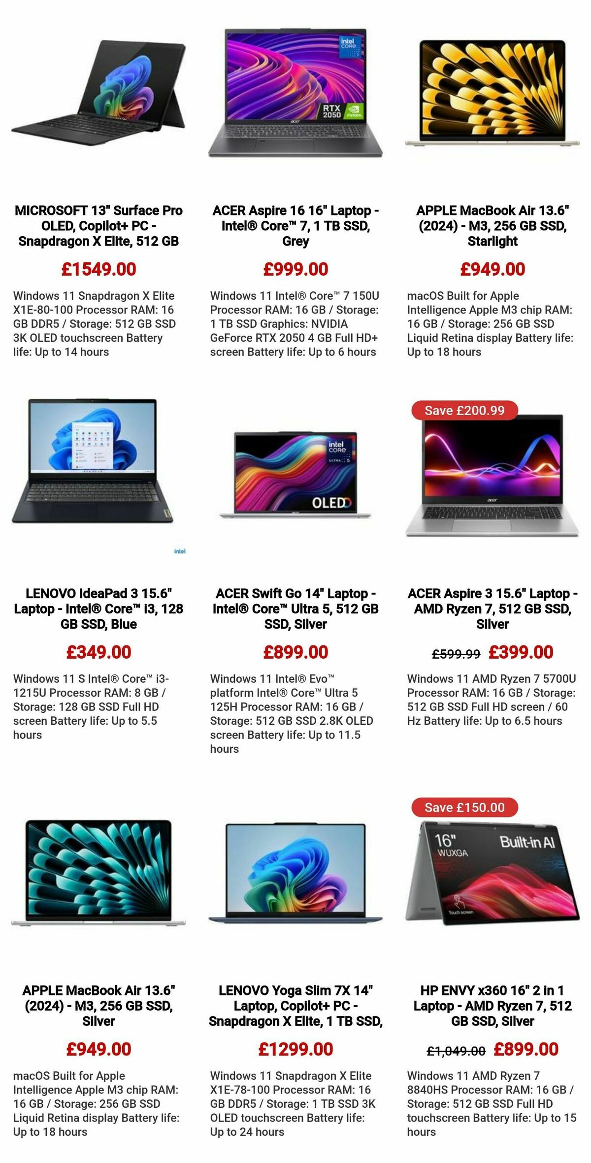 Currys Offers from 5 December