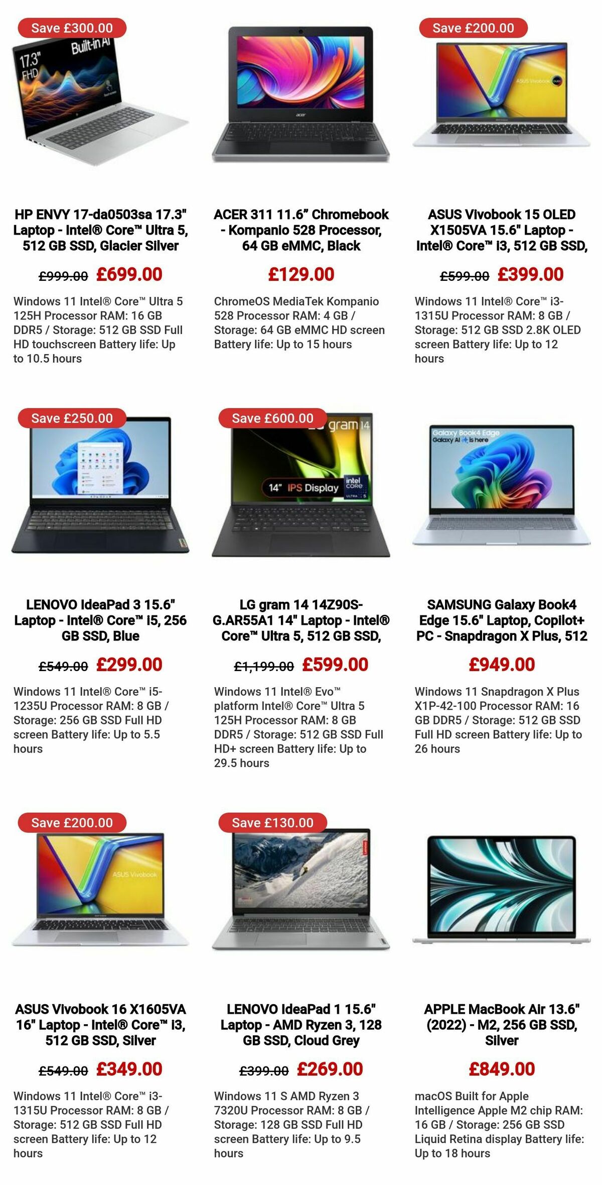 Currys Offers from 5 December