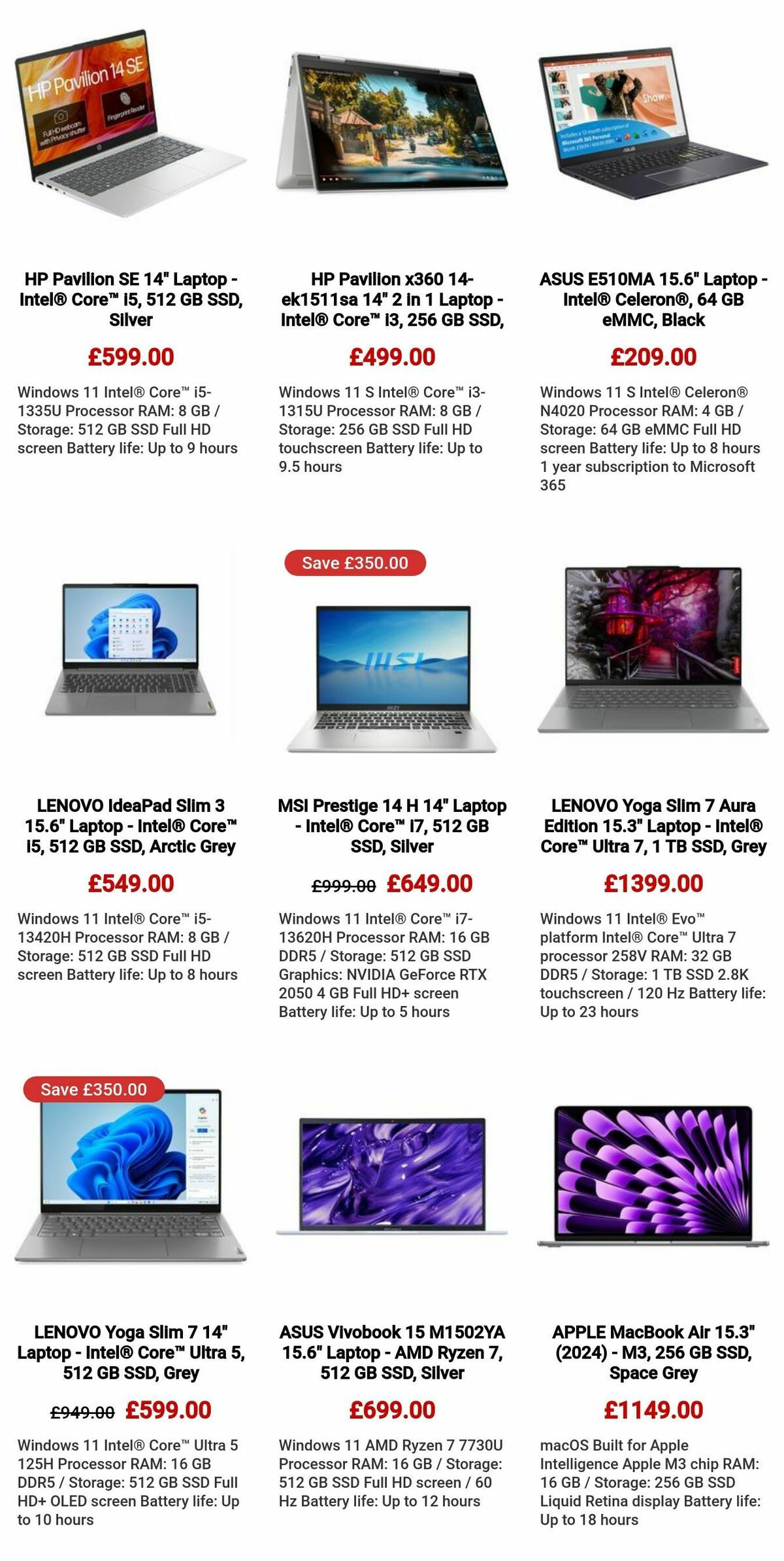 Currys Offers from 5 December