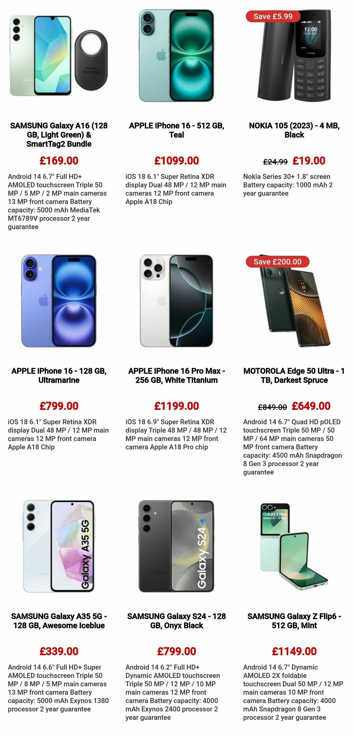Currys Offers from 5 December