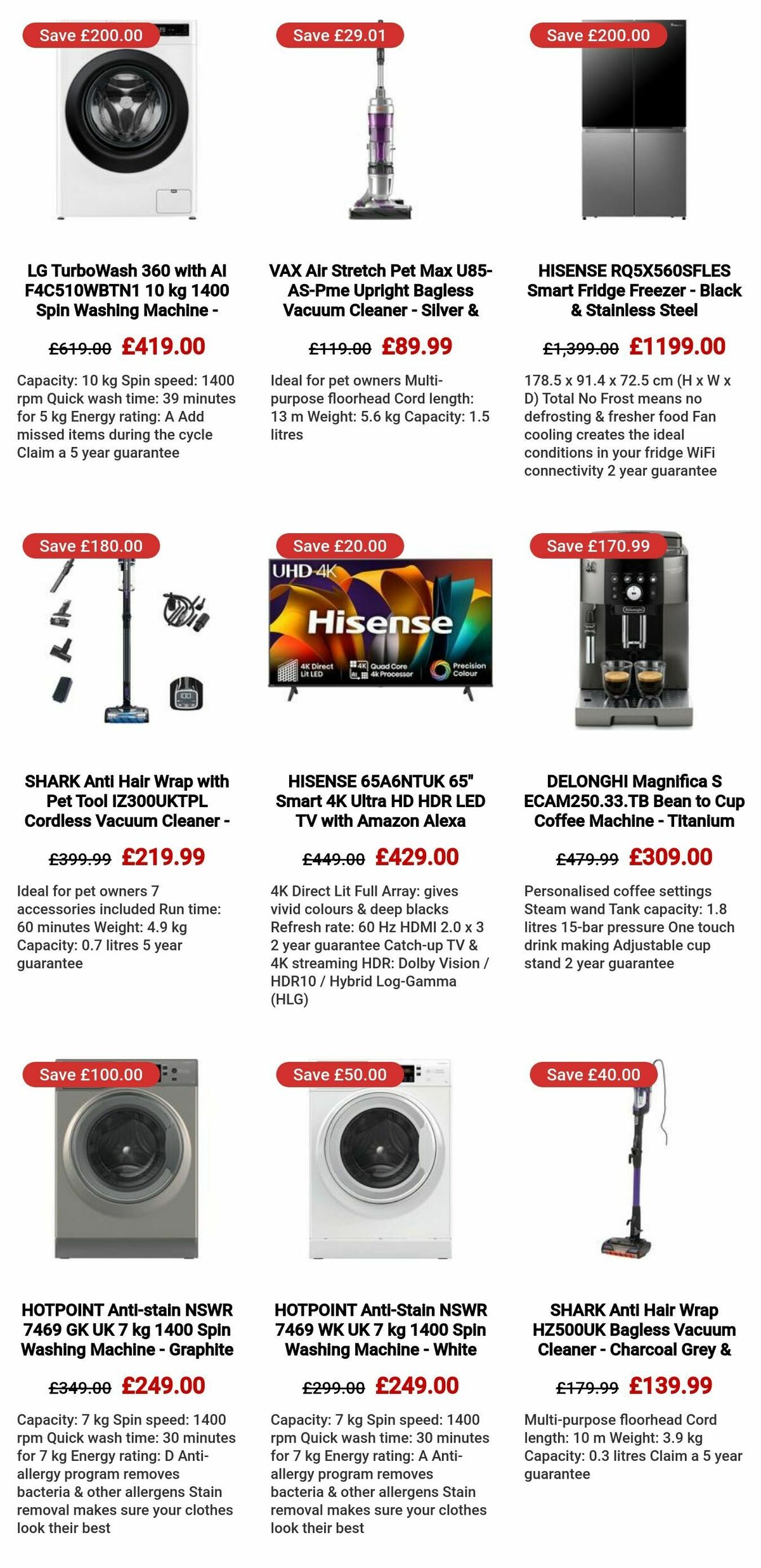 Currys Offers from 3 January