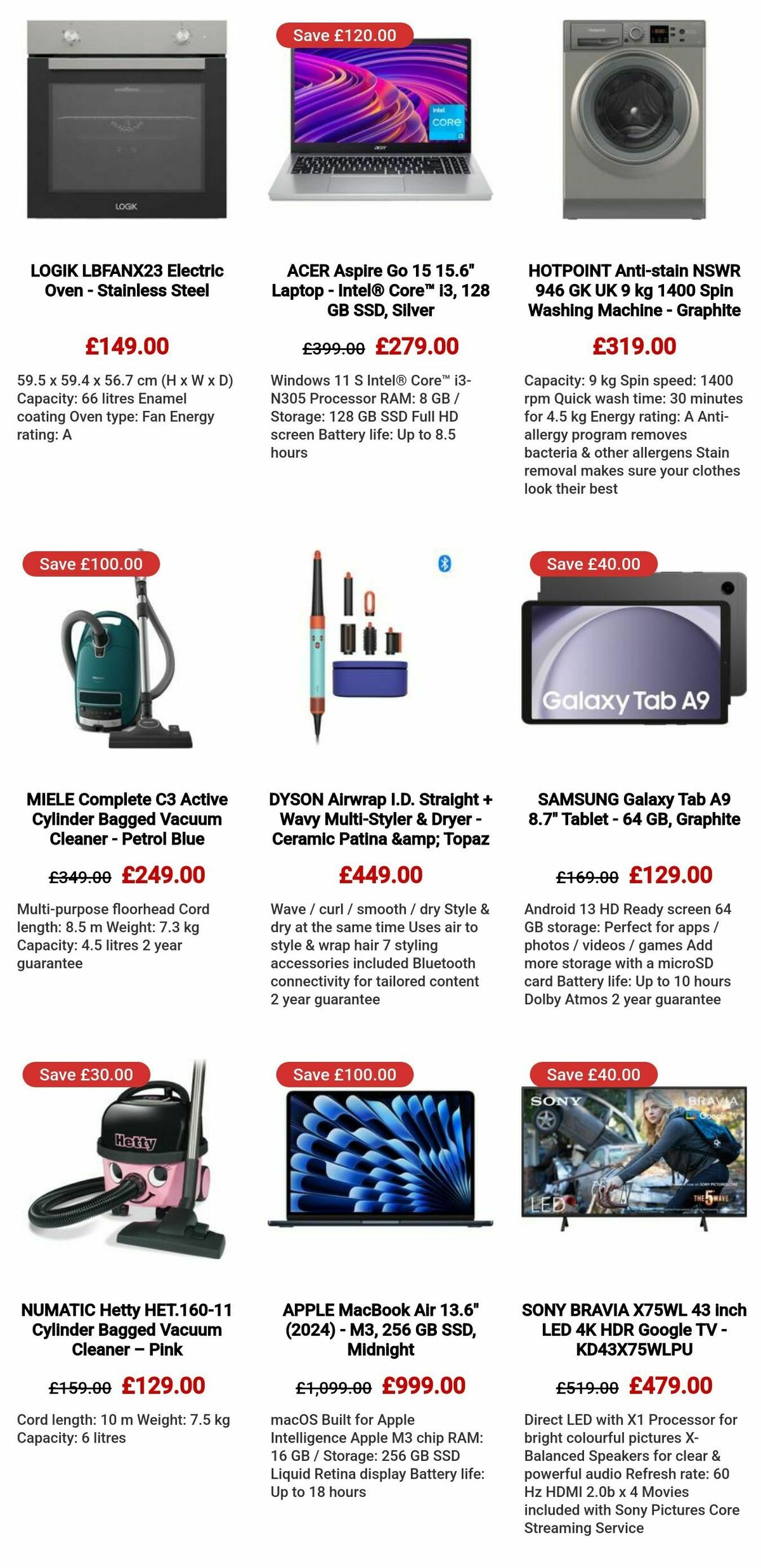 Currys Offers from 1 February