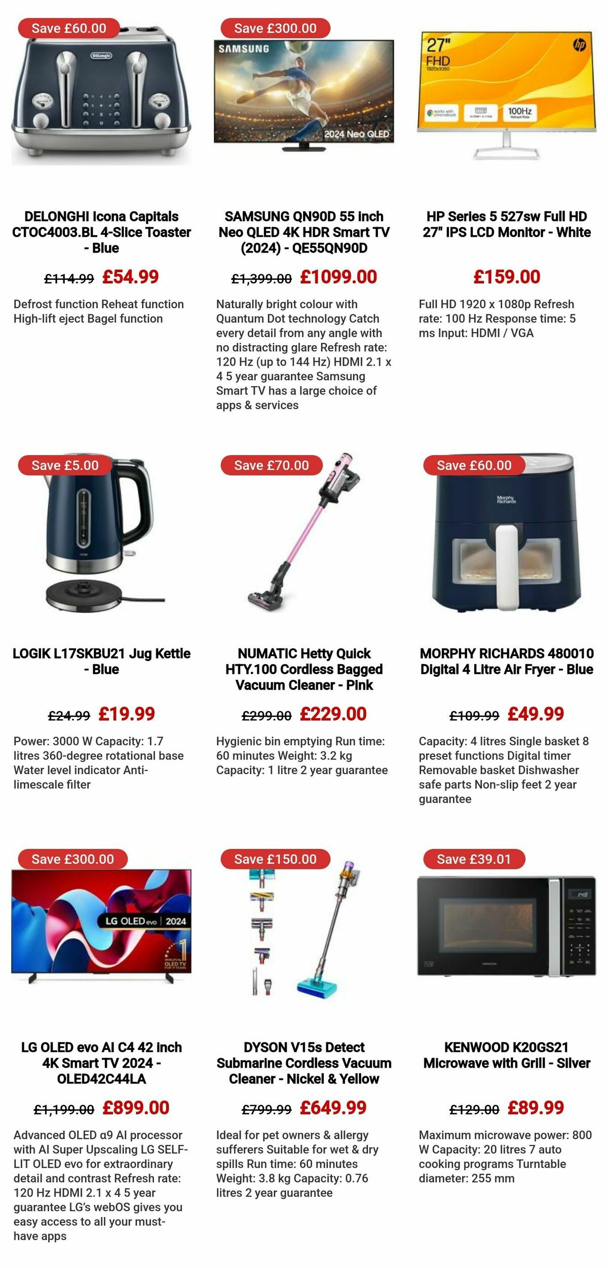 Currys Offers from 1 February