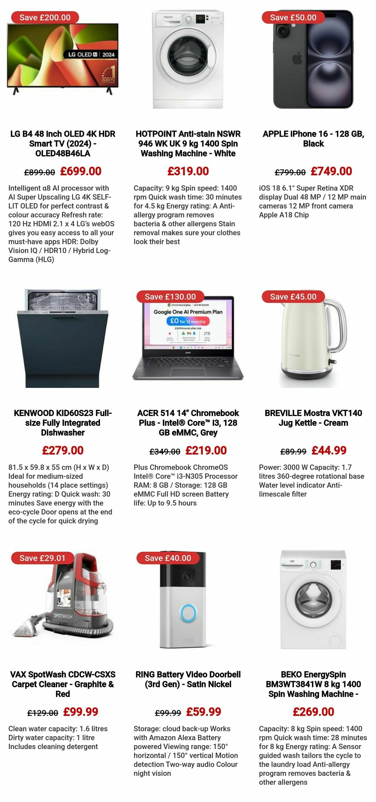 Currys Offers from 1 February