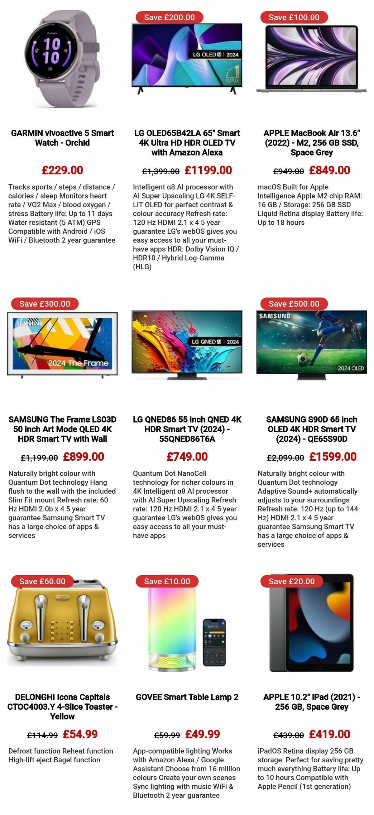 Currys Offers from 1 February