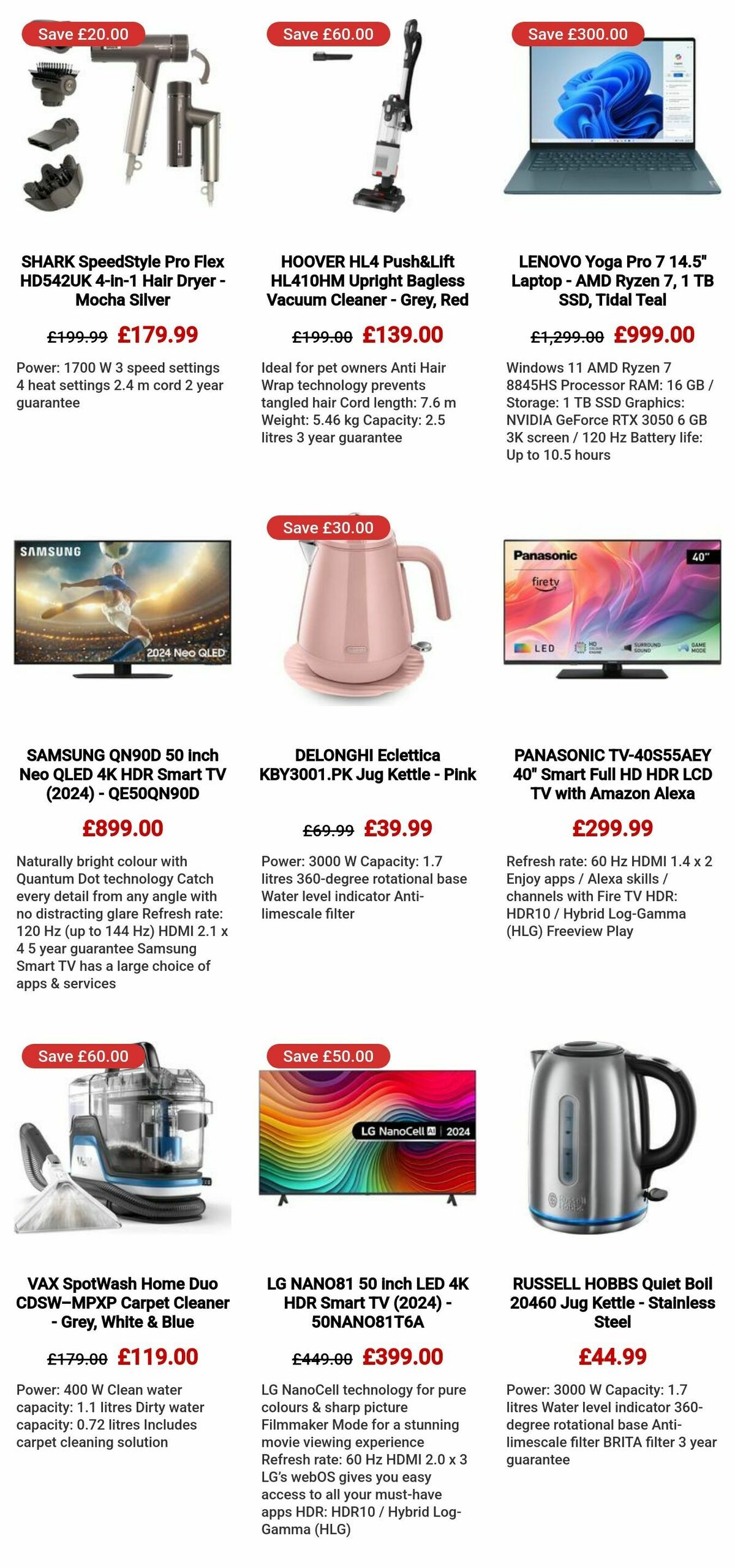 Currys Offers from 1 February