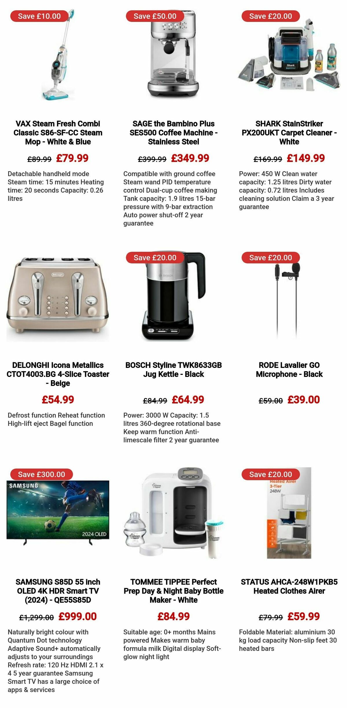 Currys Offers from 1 February
