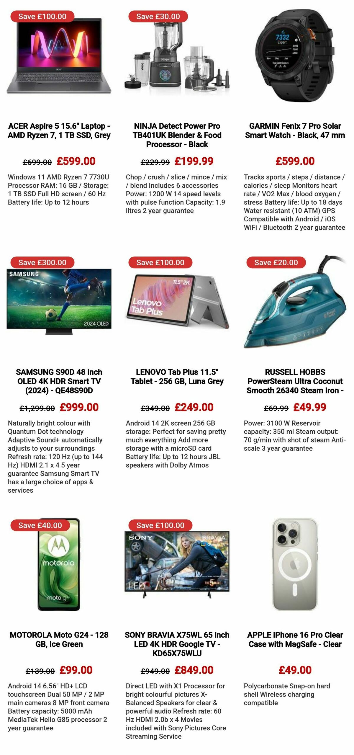 Currys Offers from 1 February