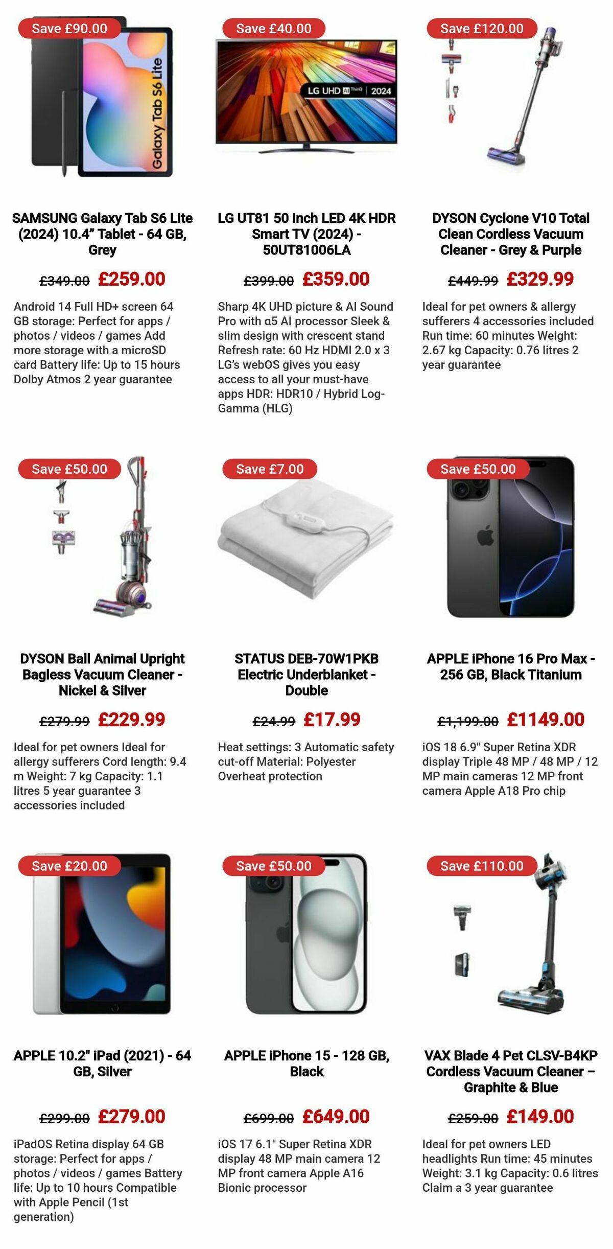 Currys Offers from 1 February