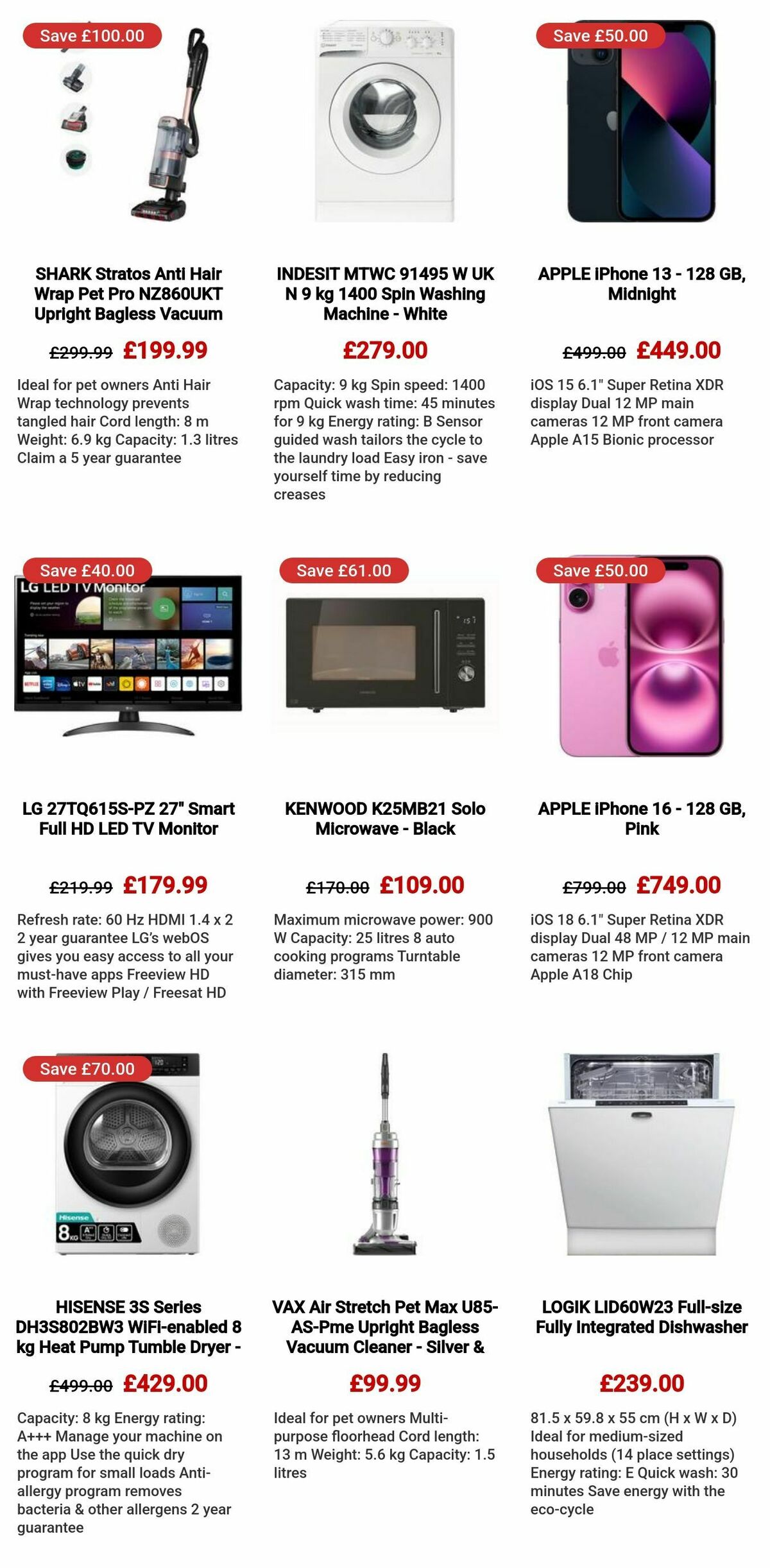 Currys Offers from 1 February