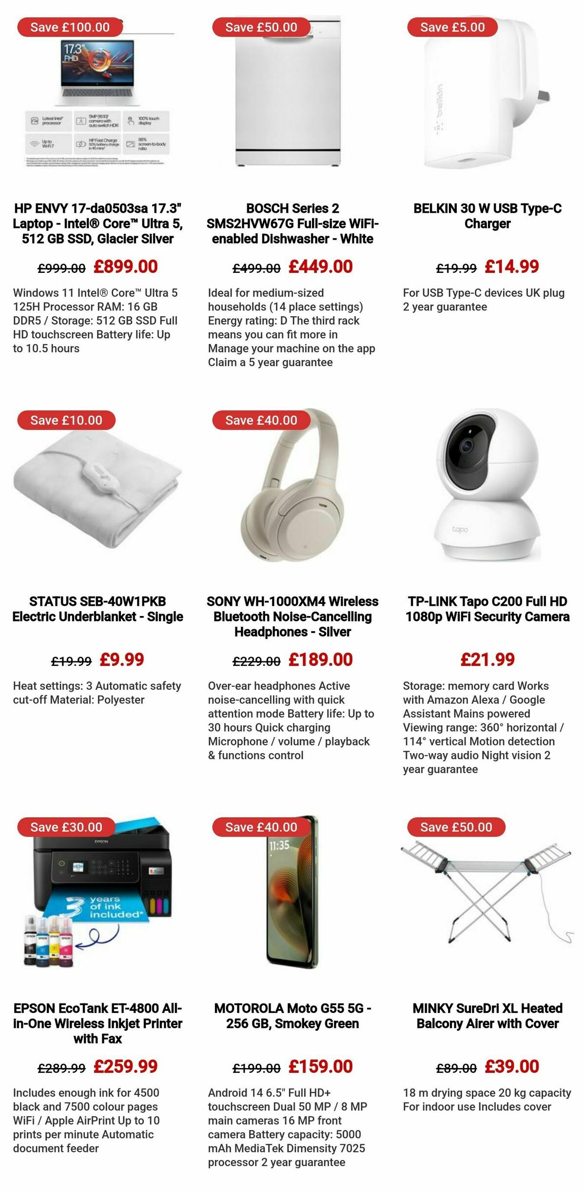 Currys Offers from 28 February