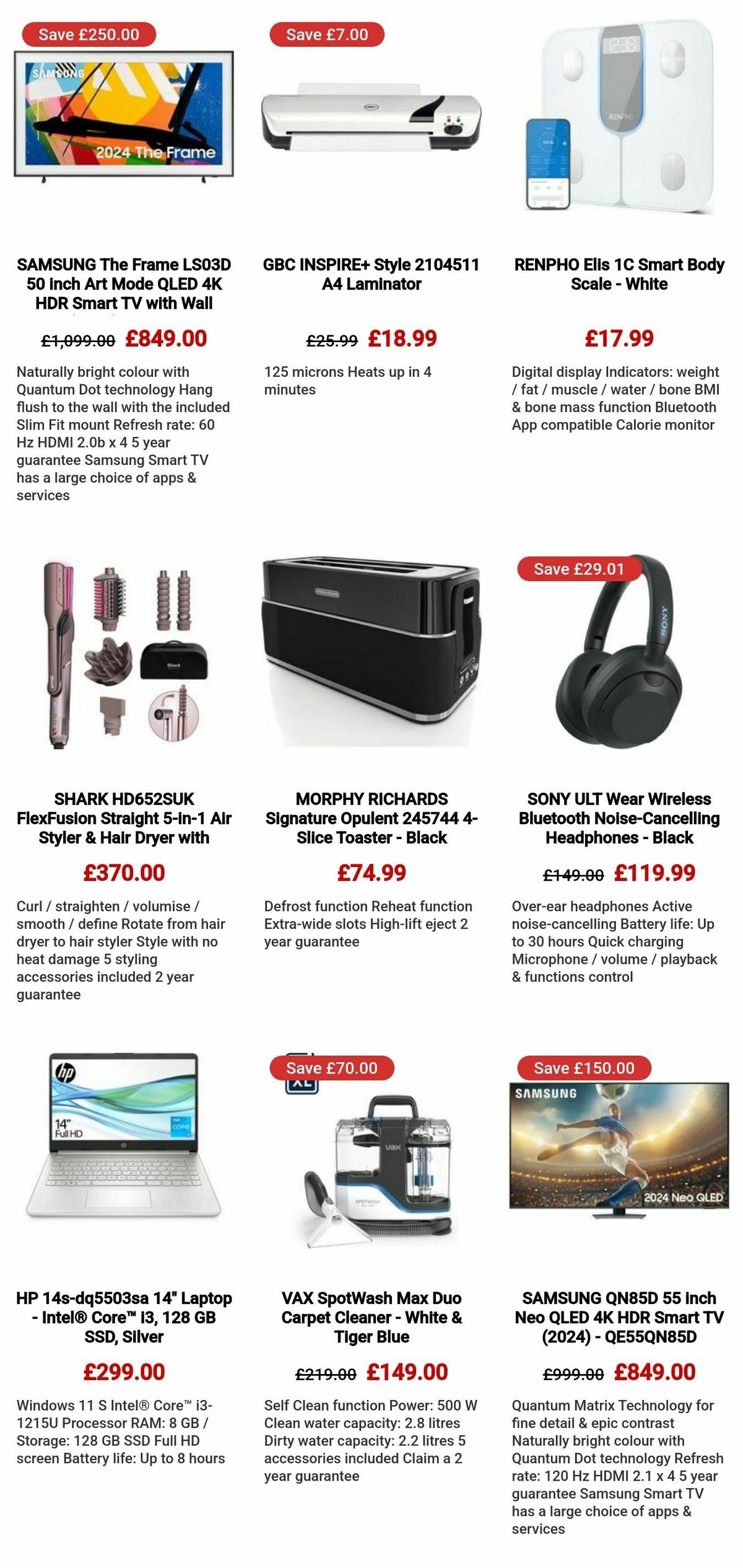 Currys Offers from 28 February