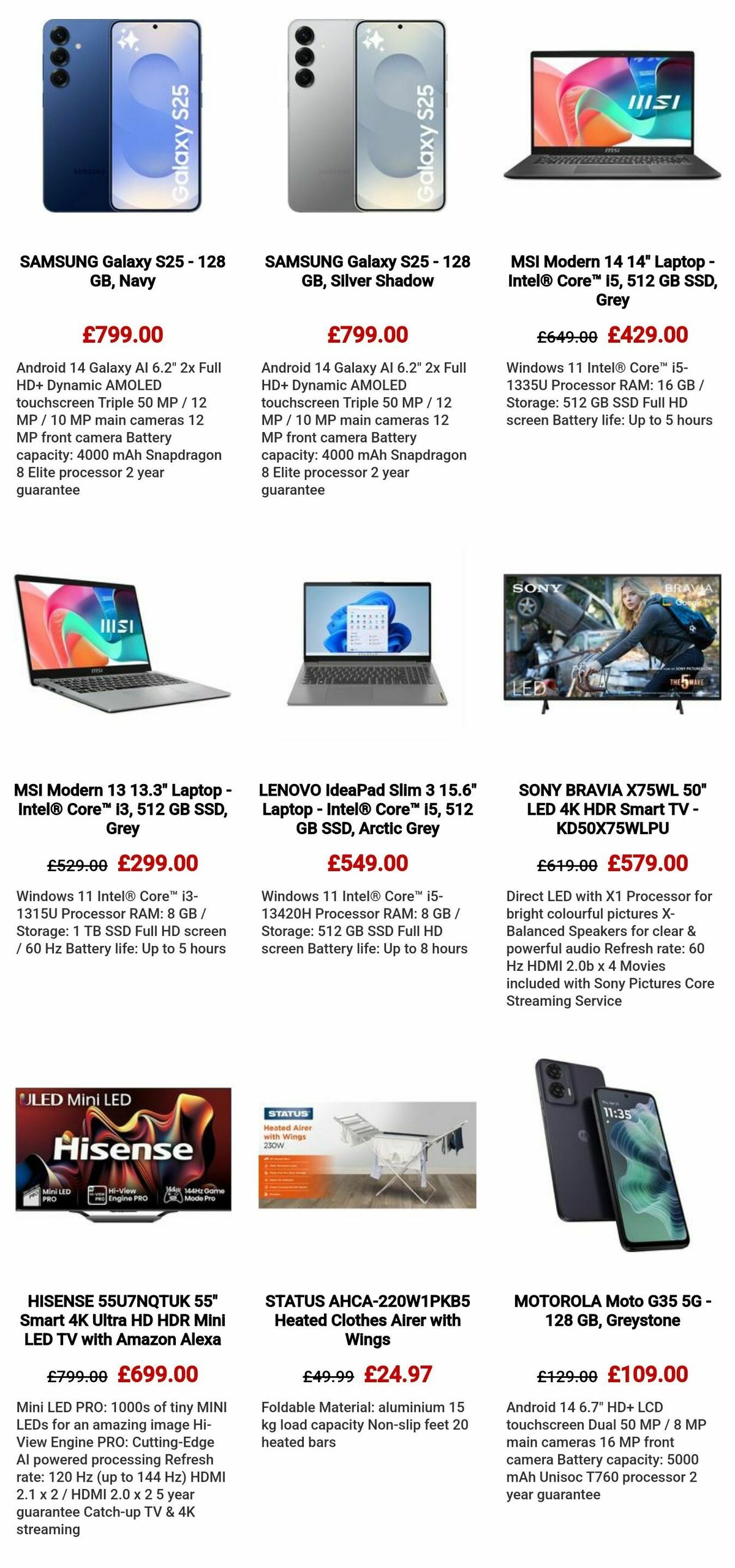 Currys Offers from 28 March