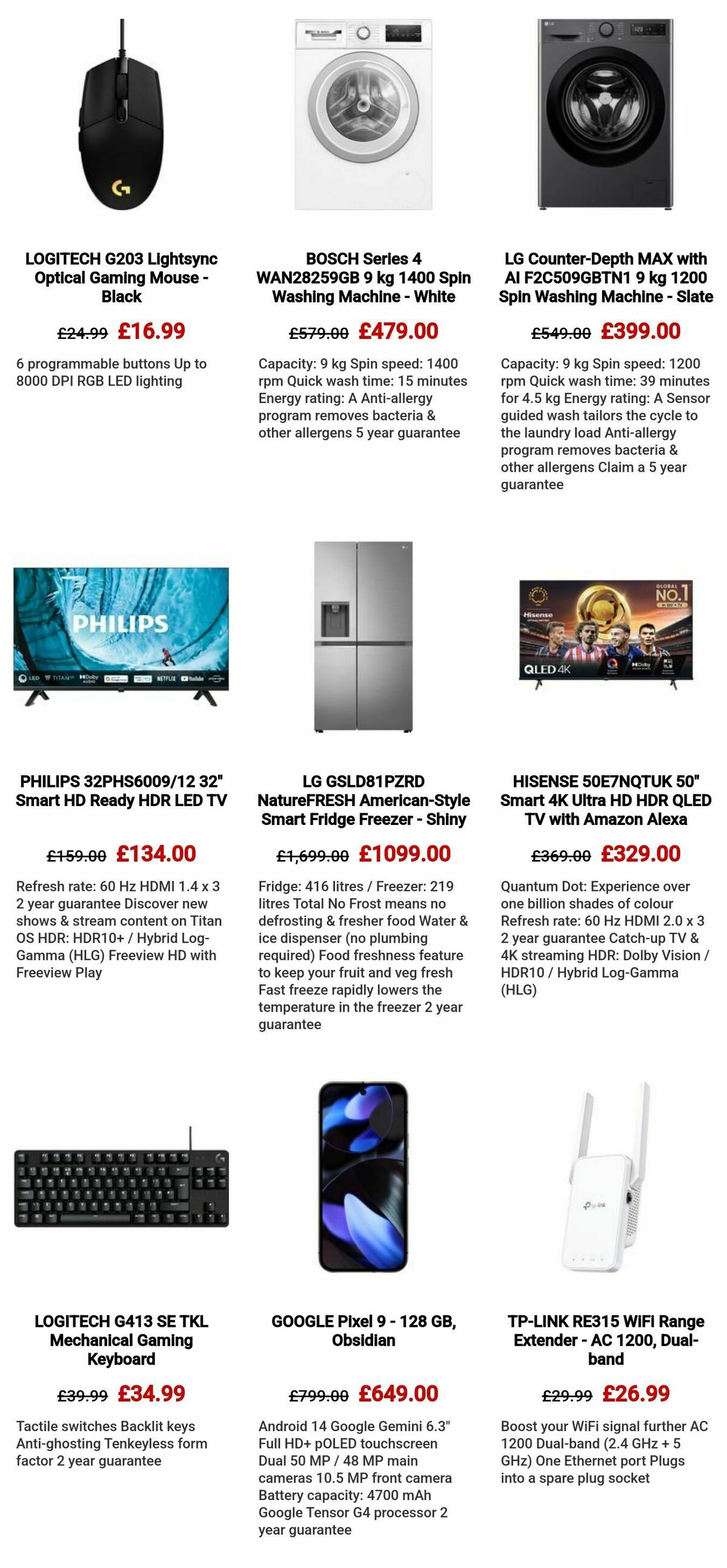 Currys Offers from 11 April