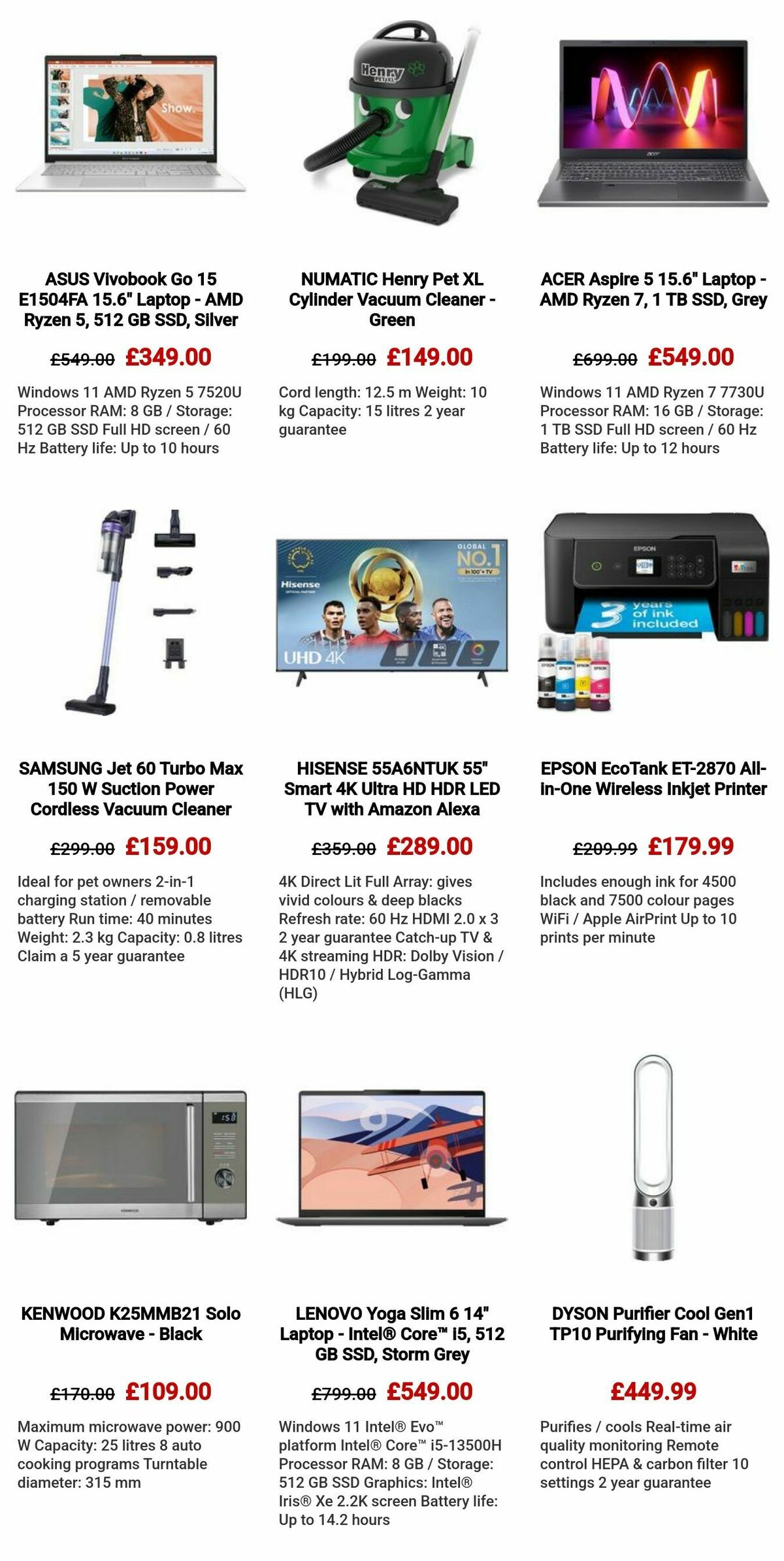 Currys Offers from 11 April