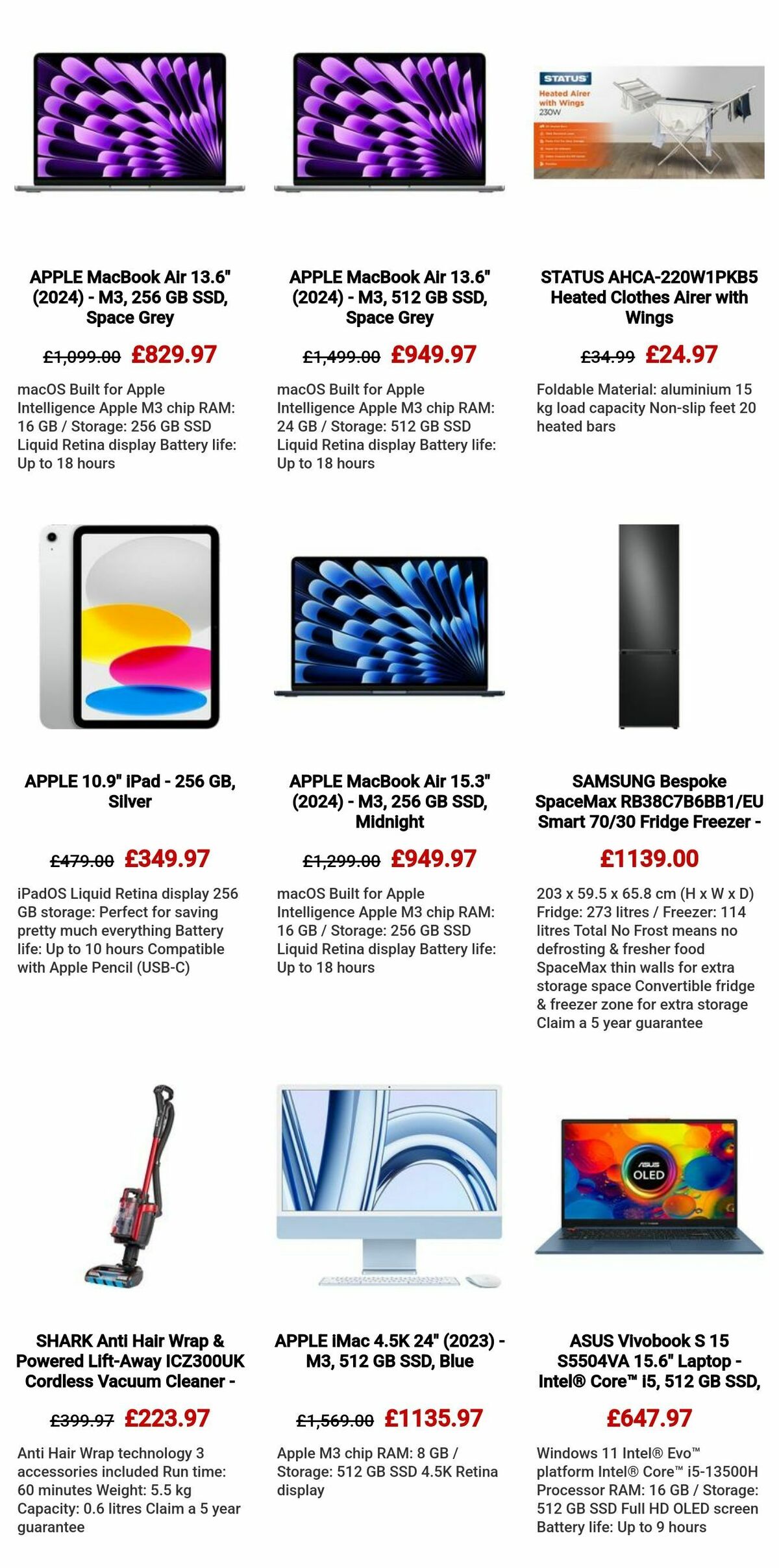 Currys Offers from 29 April