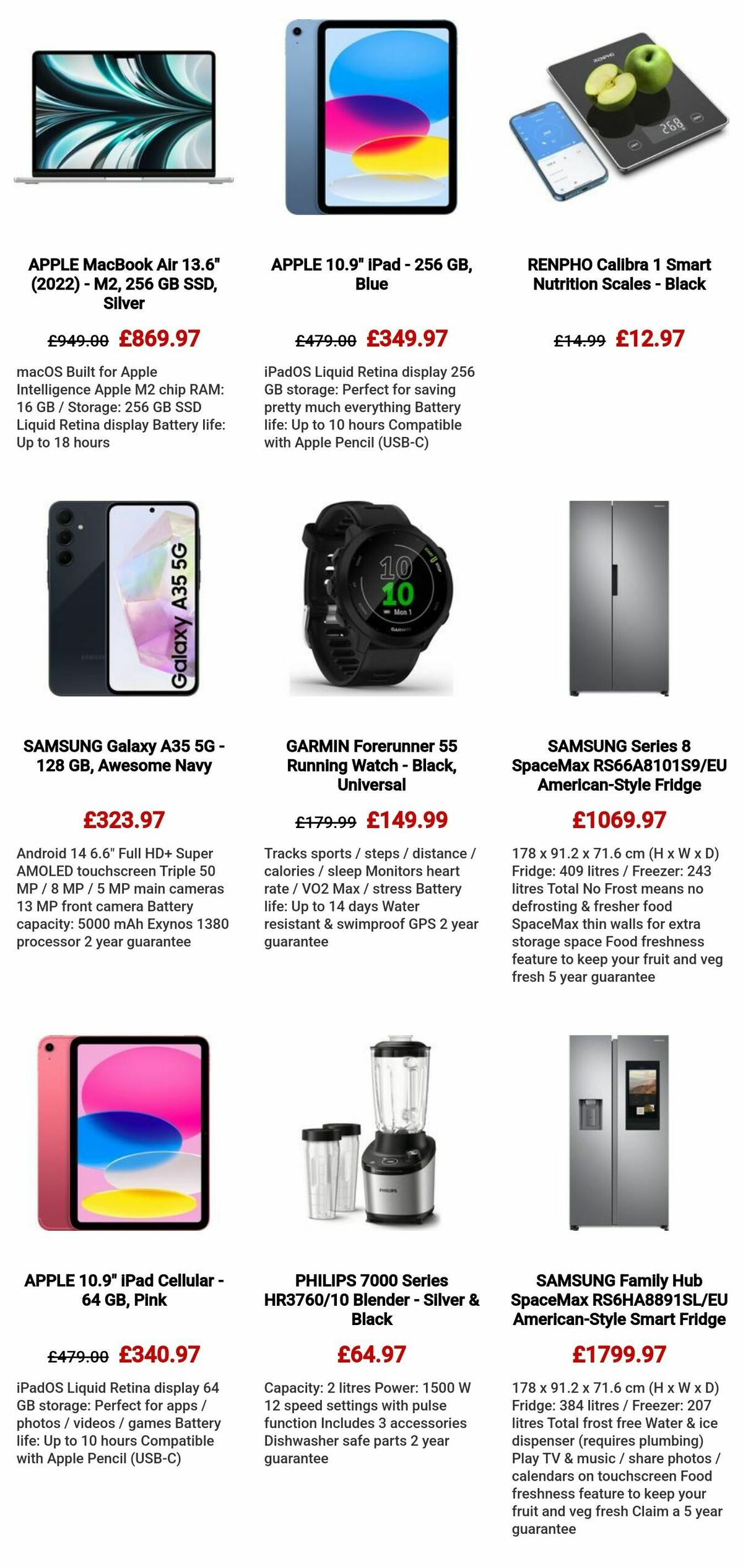 Currys Offers from 29 April