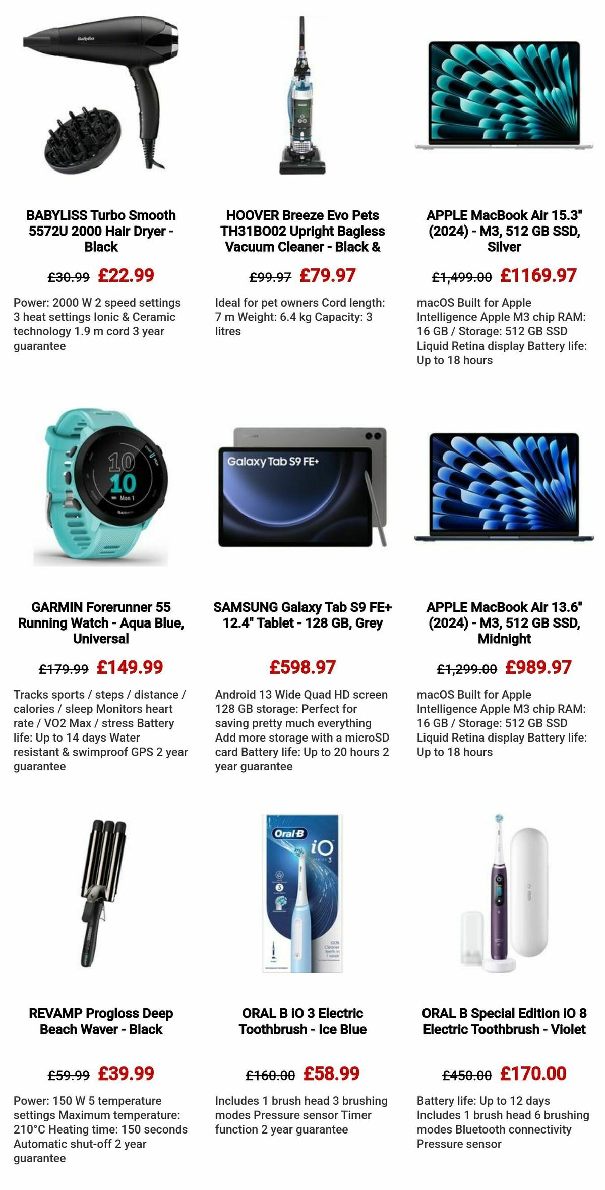 Currys Offers from 29 April