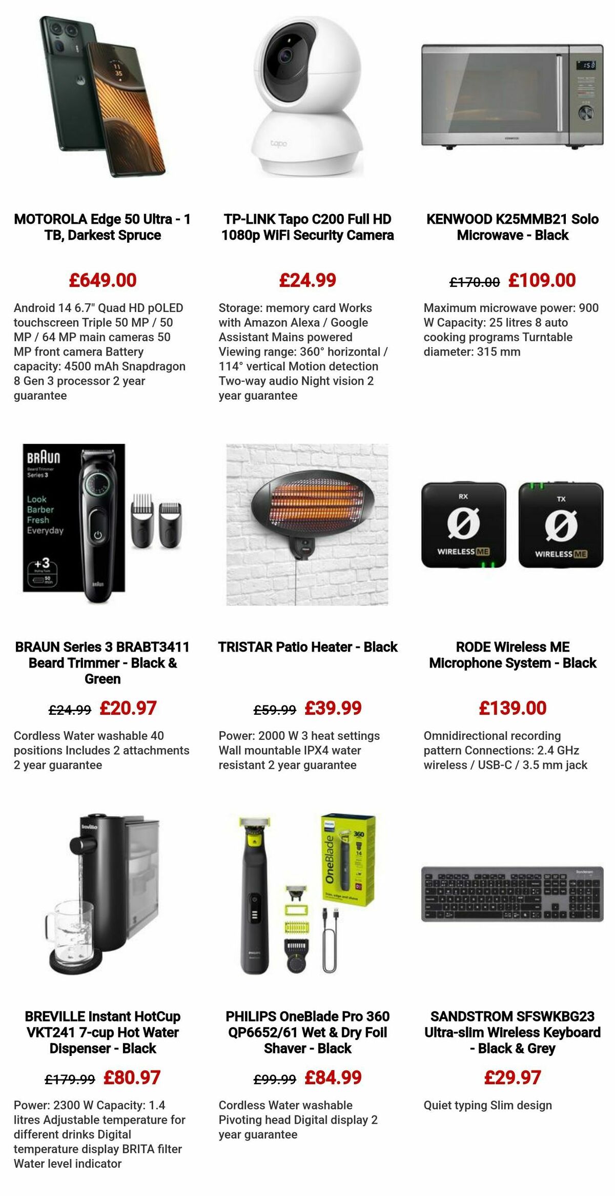 Currys Offers from 29 April