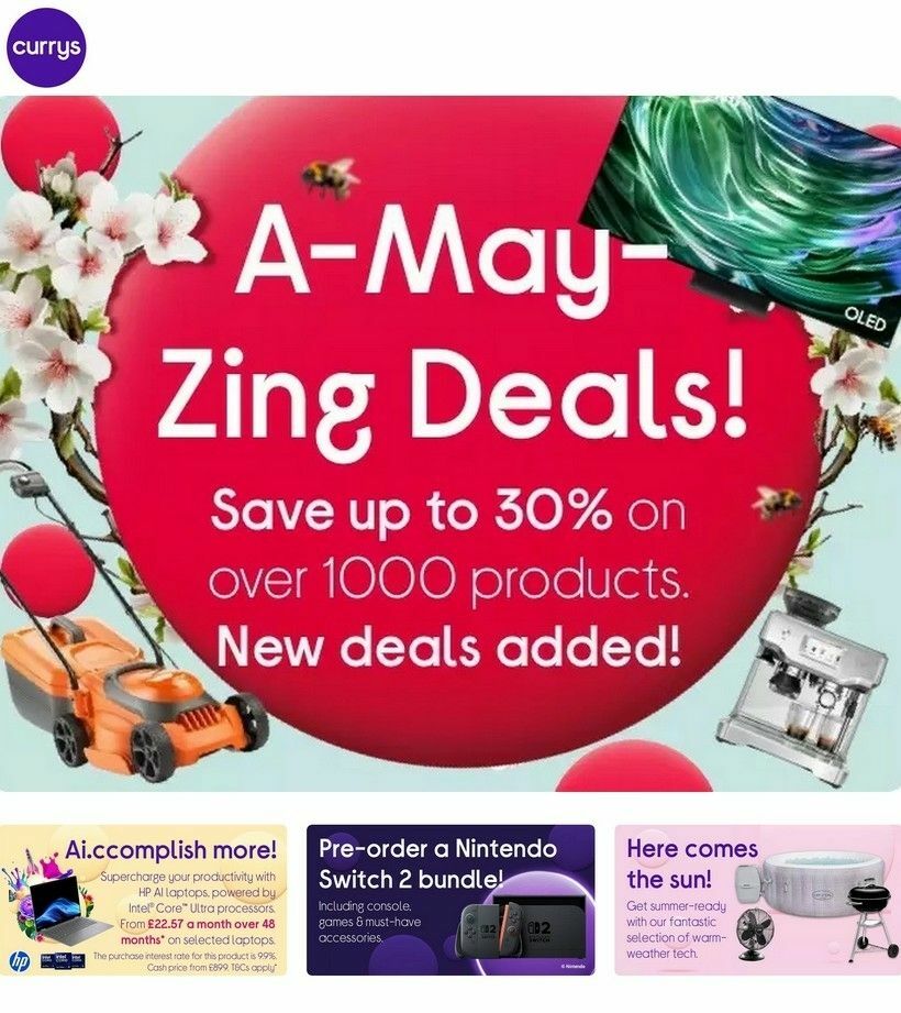 Currys Offers from 15 May