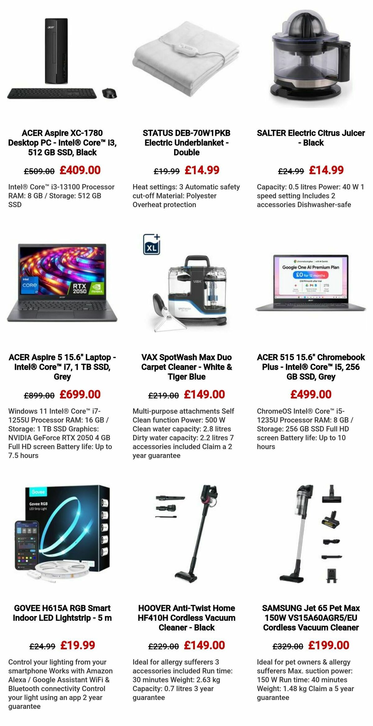 Currys Offers from 15 May