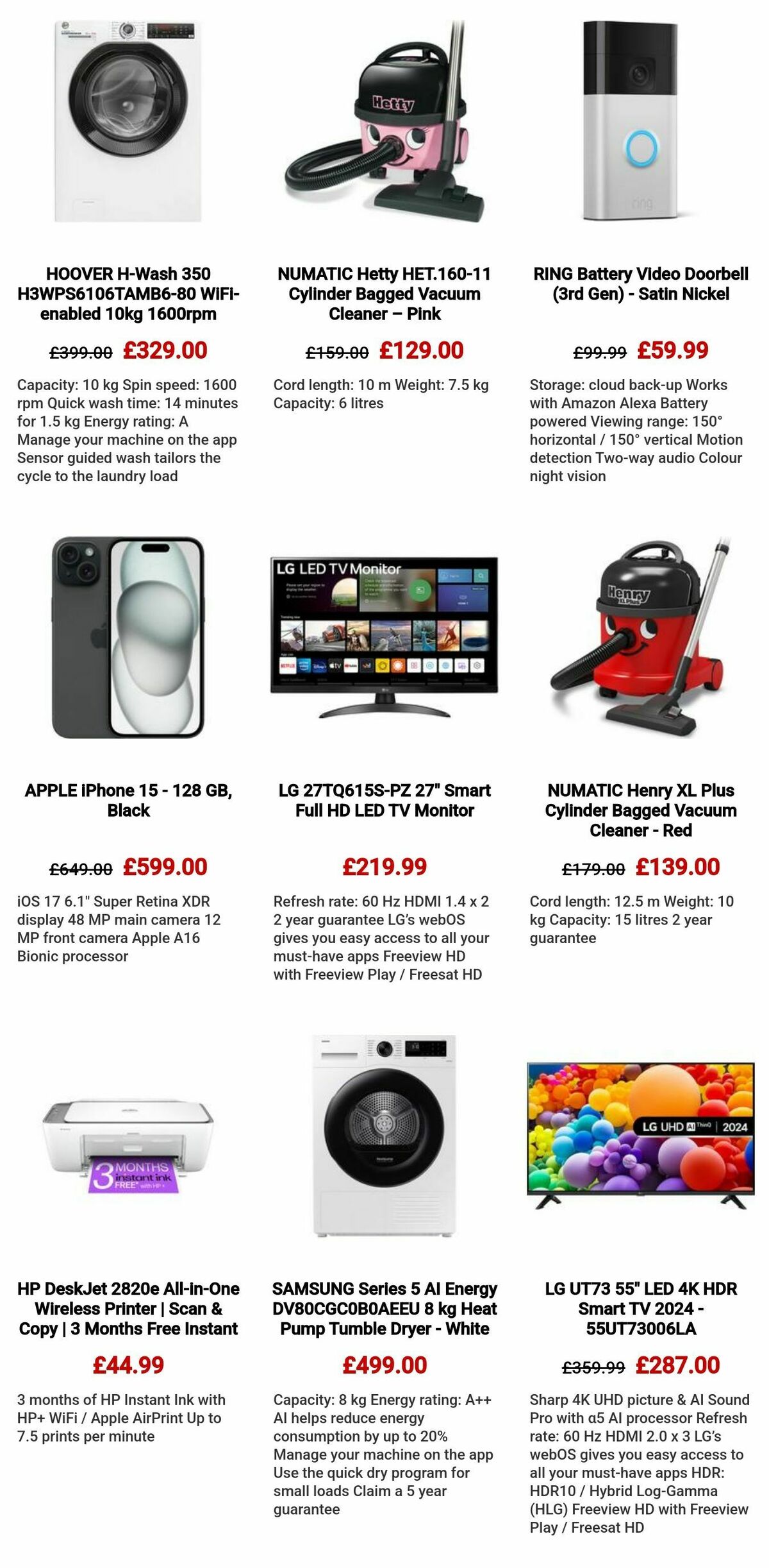 Currys Offers from 29 May