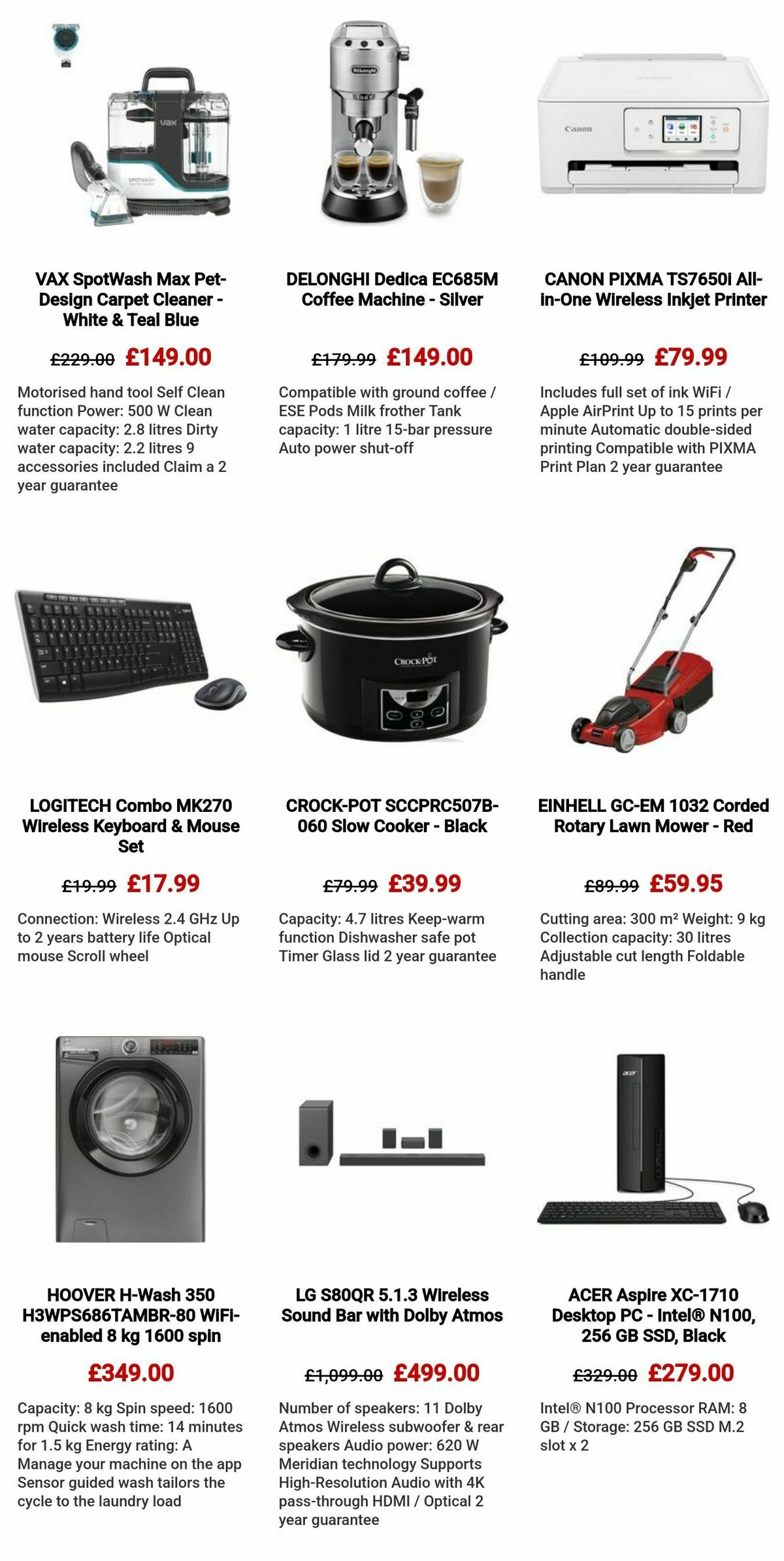 Currys Offers from 29 May
