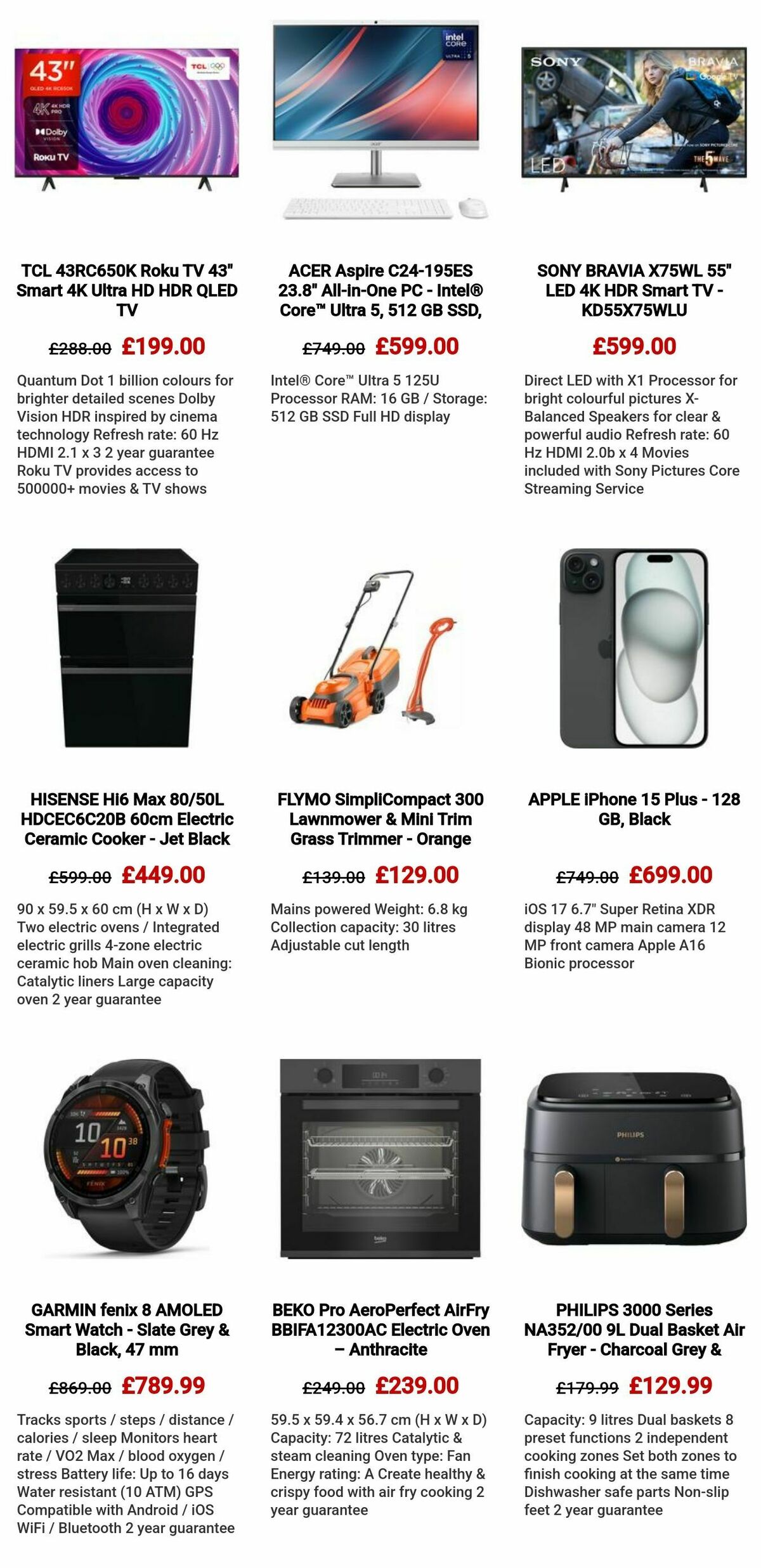 Currys Offers from 29 May