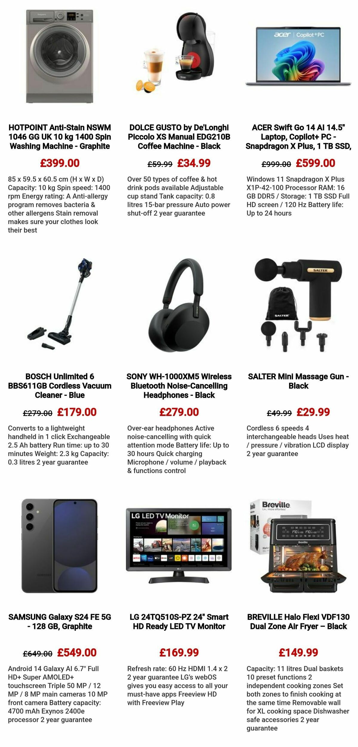 Currys Offers from 29 May